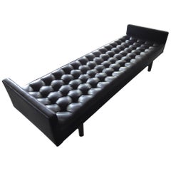 Tufted Leather Daybed Attributed to the Dunbar Furniture Co, circa 1960s