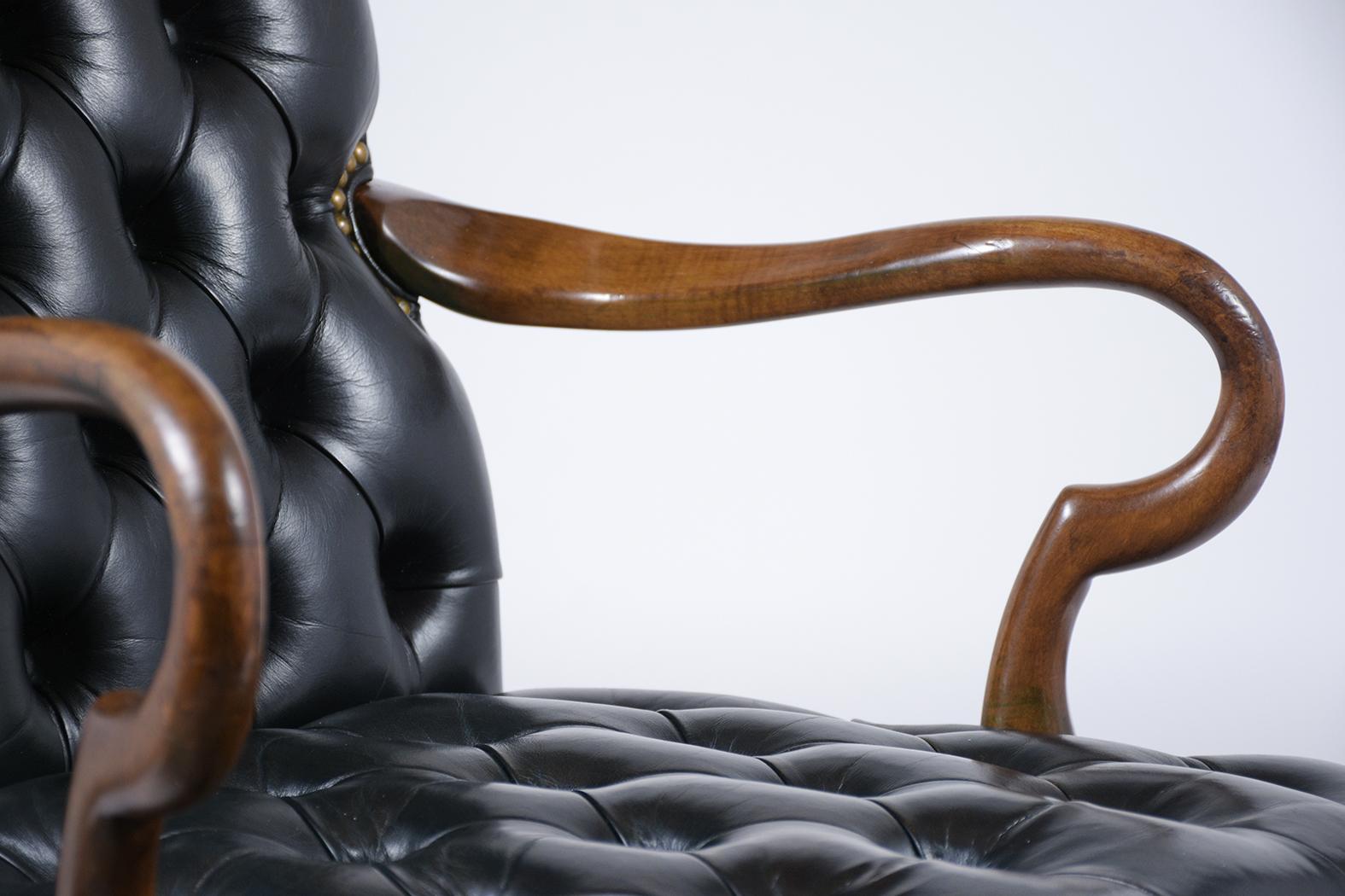 American Tufted Leather Office Chair