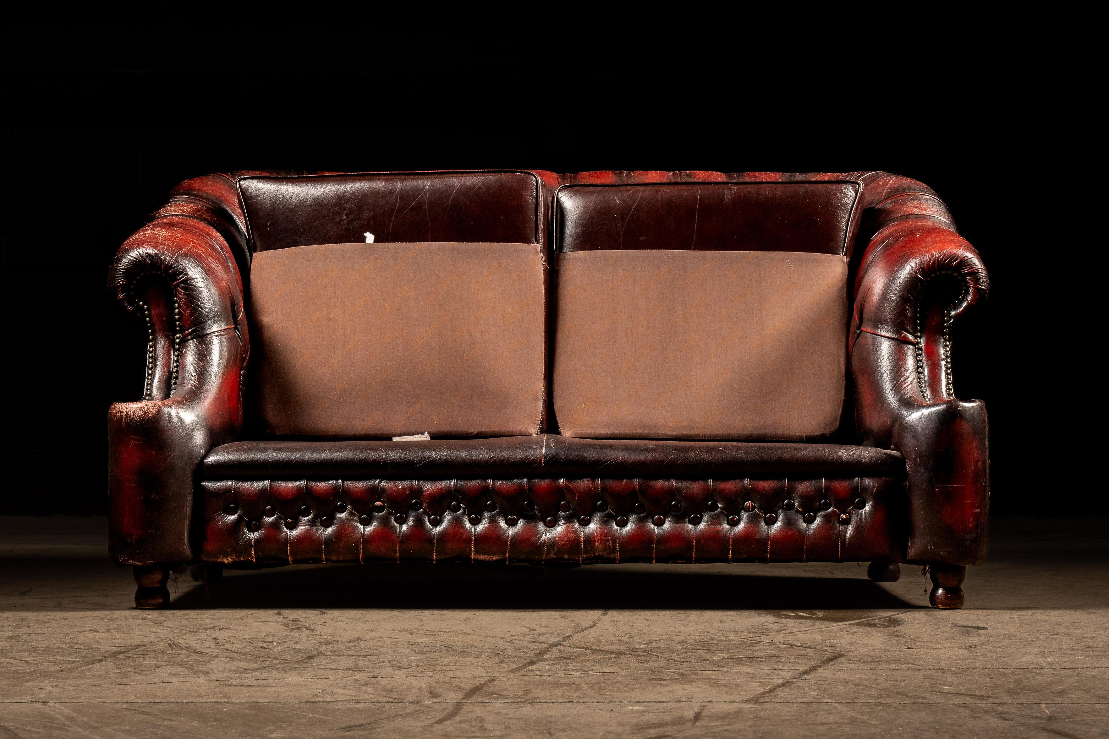 Lovanie in pelle trapuntata Oxblood di Thomas Lloyd in vendita 5