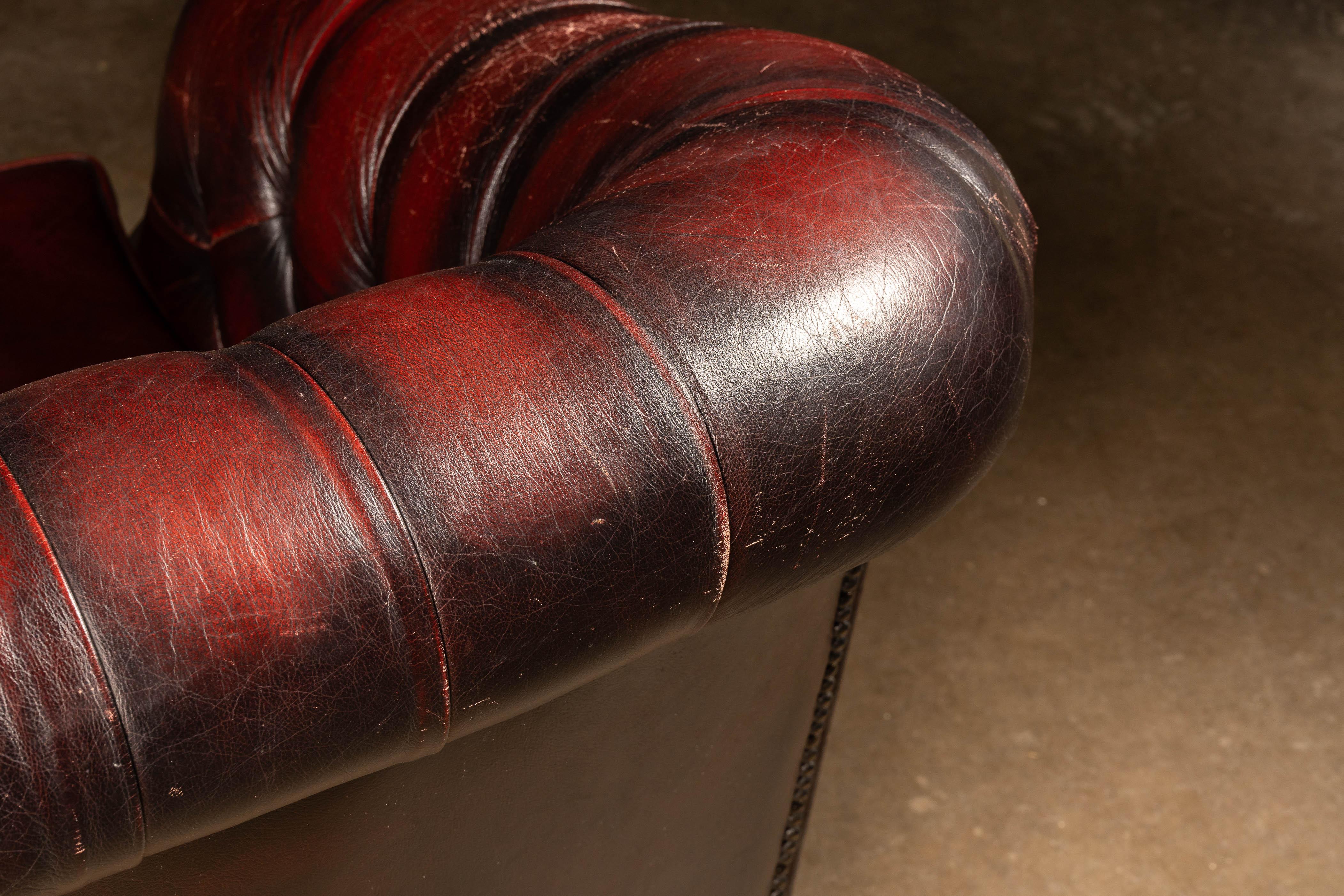 Lovanie in pelle trapuntata Oxblood di Thomas Lloyd in vendita 13