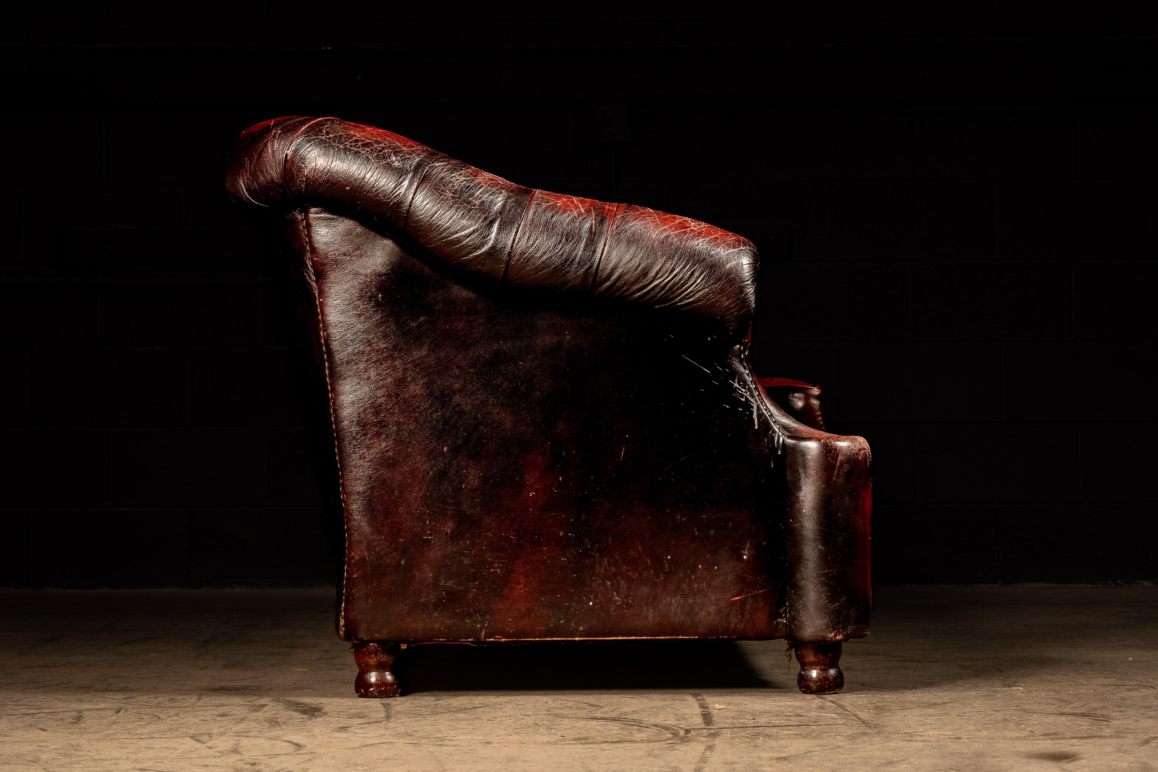 Lovanie in pelle trapuntata Oxblood di Thomas Lloyd in vendita 14
