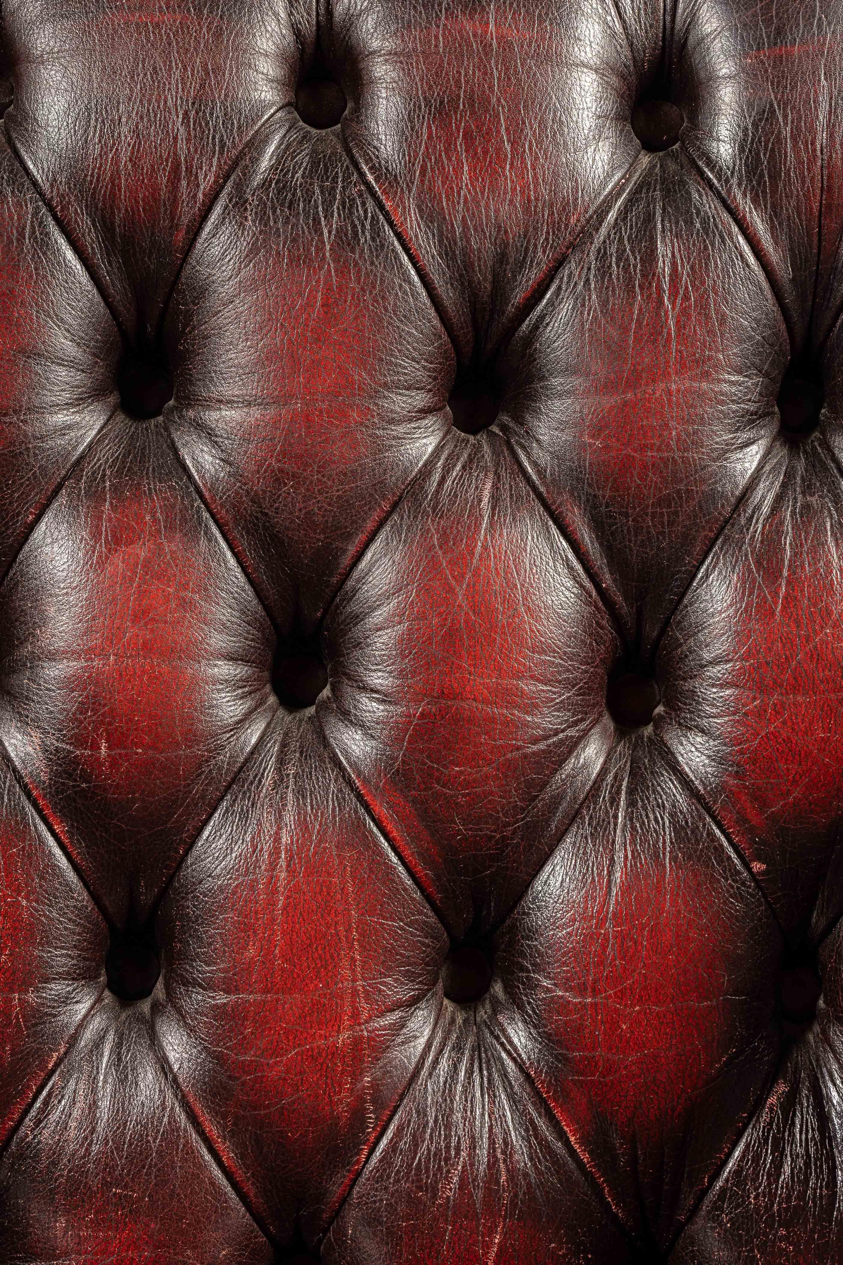 Lovanie in pelle trapuntata Oxblood di Thomas Lloyd in vendita 3