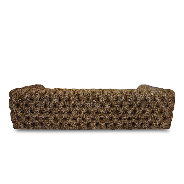 Tufted Leopard Print Sofa For Sale at 1stDibs leopard print couch