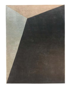 Rug Modern - Hand tufted Carpet Neutral Beige Brown Green Grey Geometric Wool