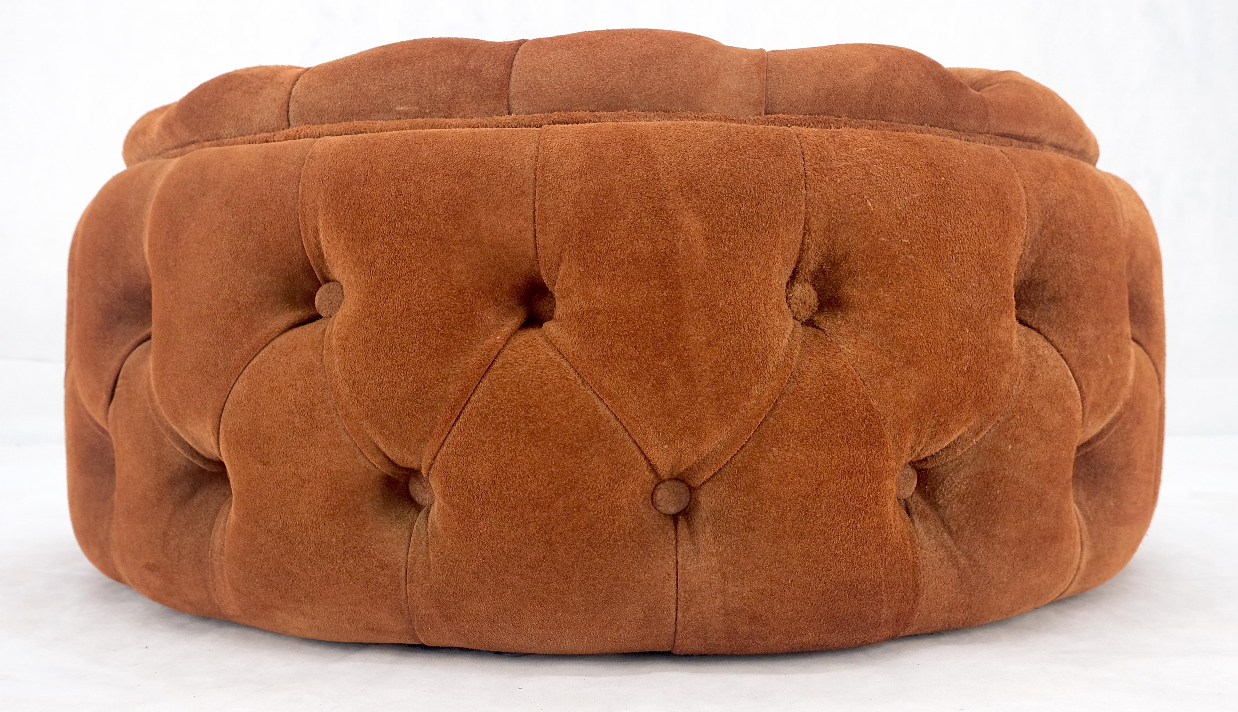 rust color ottoman
