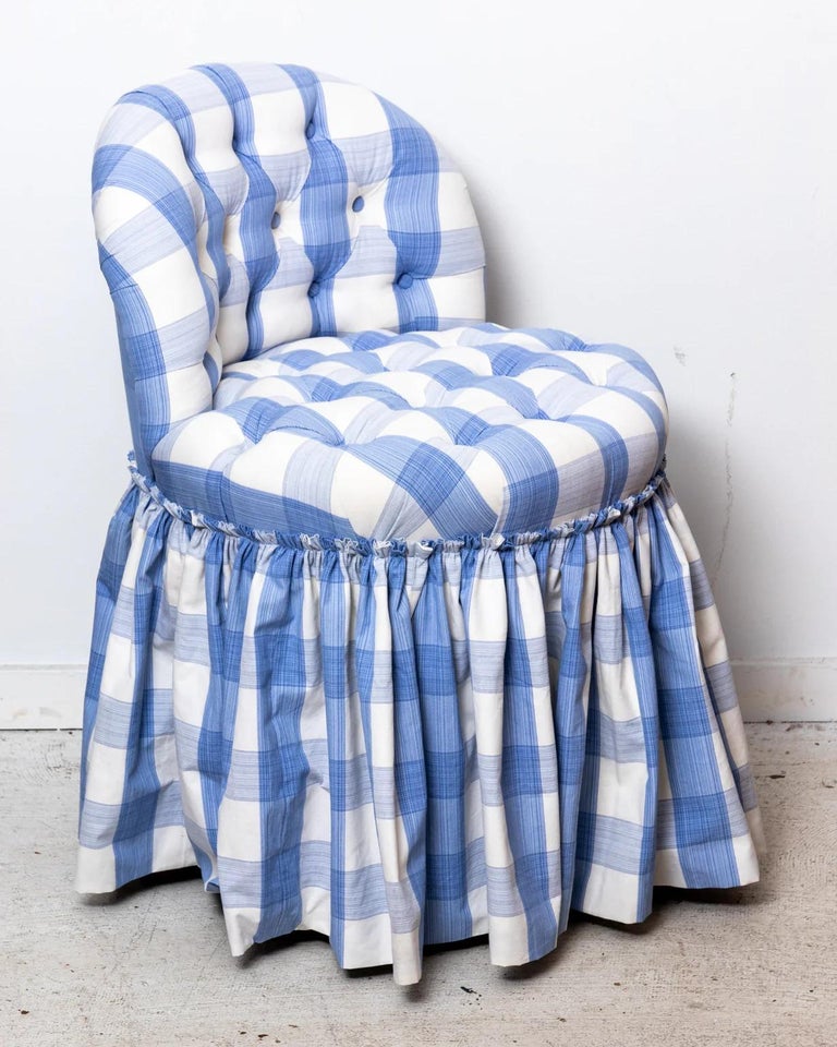 Tufted Slipper Chair For Sale at 1stDibs