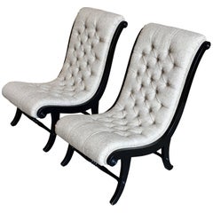 Tufted Slipper Chairs