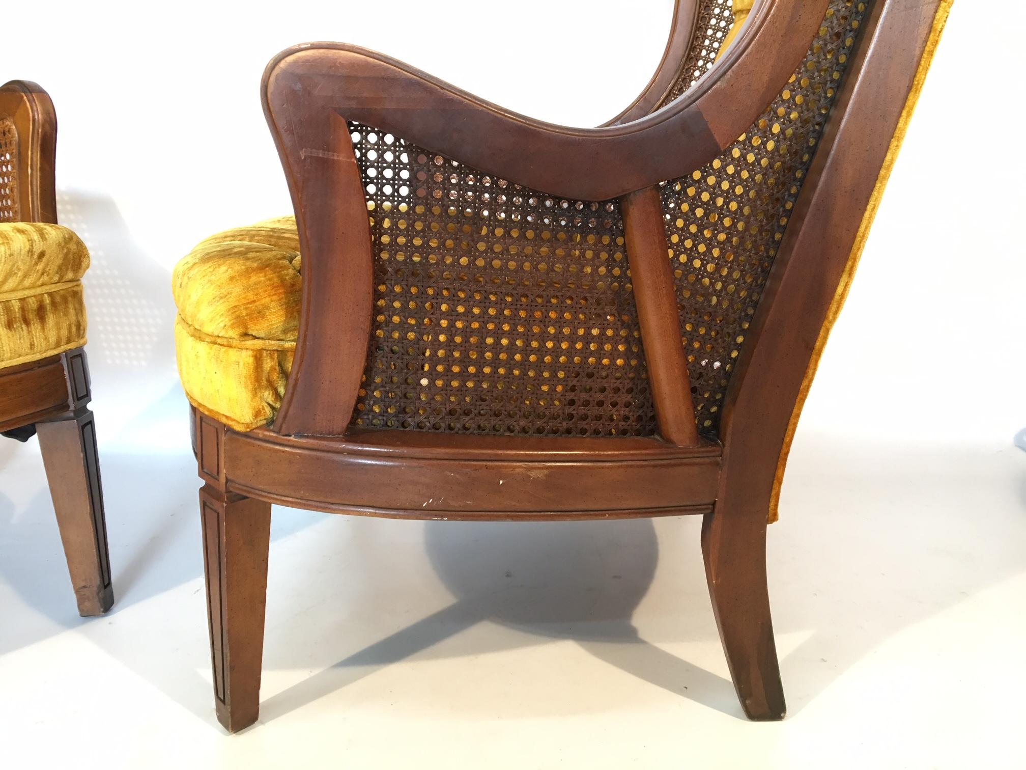 lewittes cane wingback chair