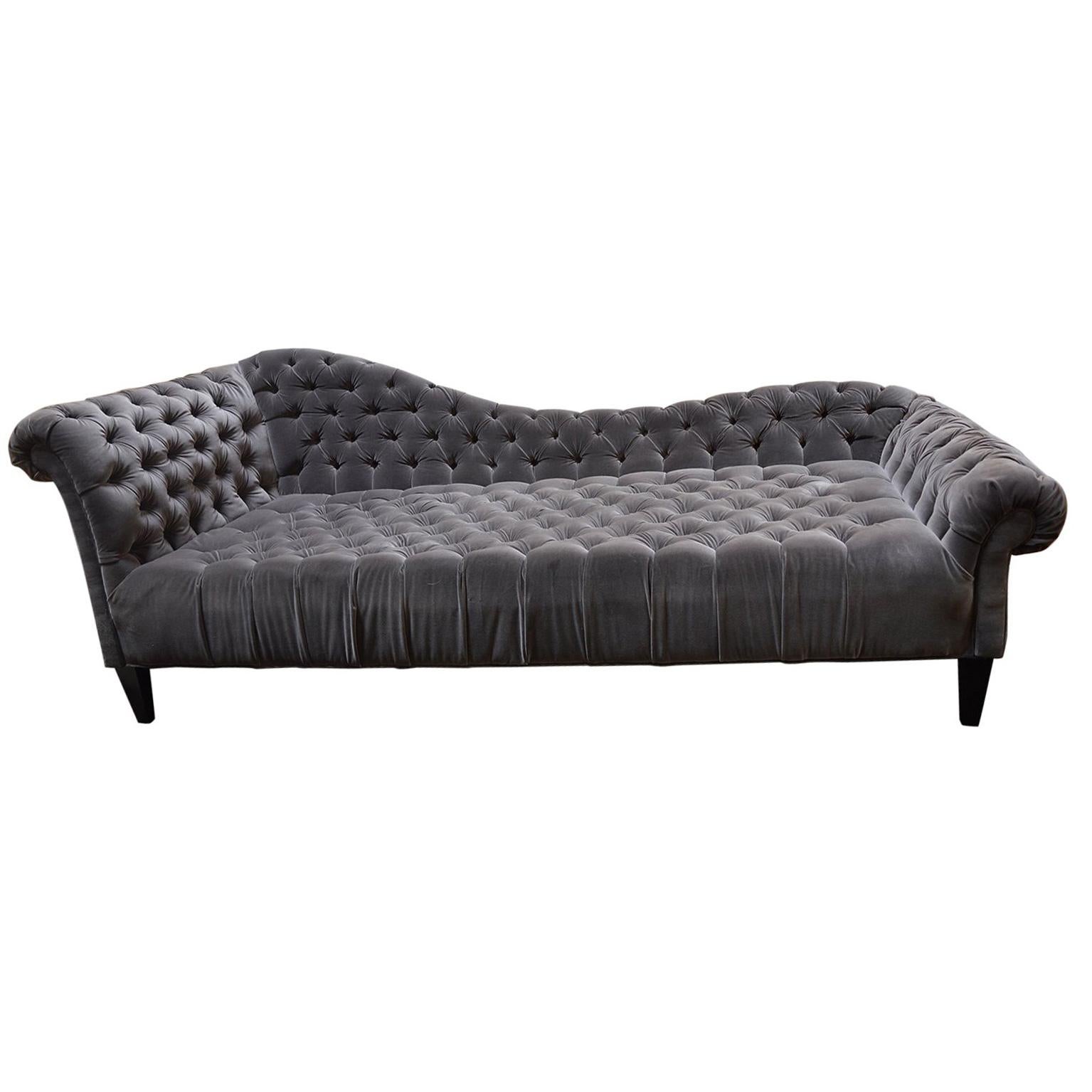 Tufted Velvet Chaise Longue