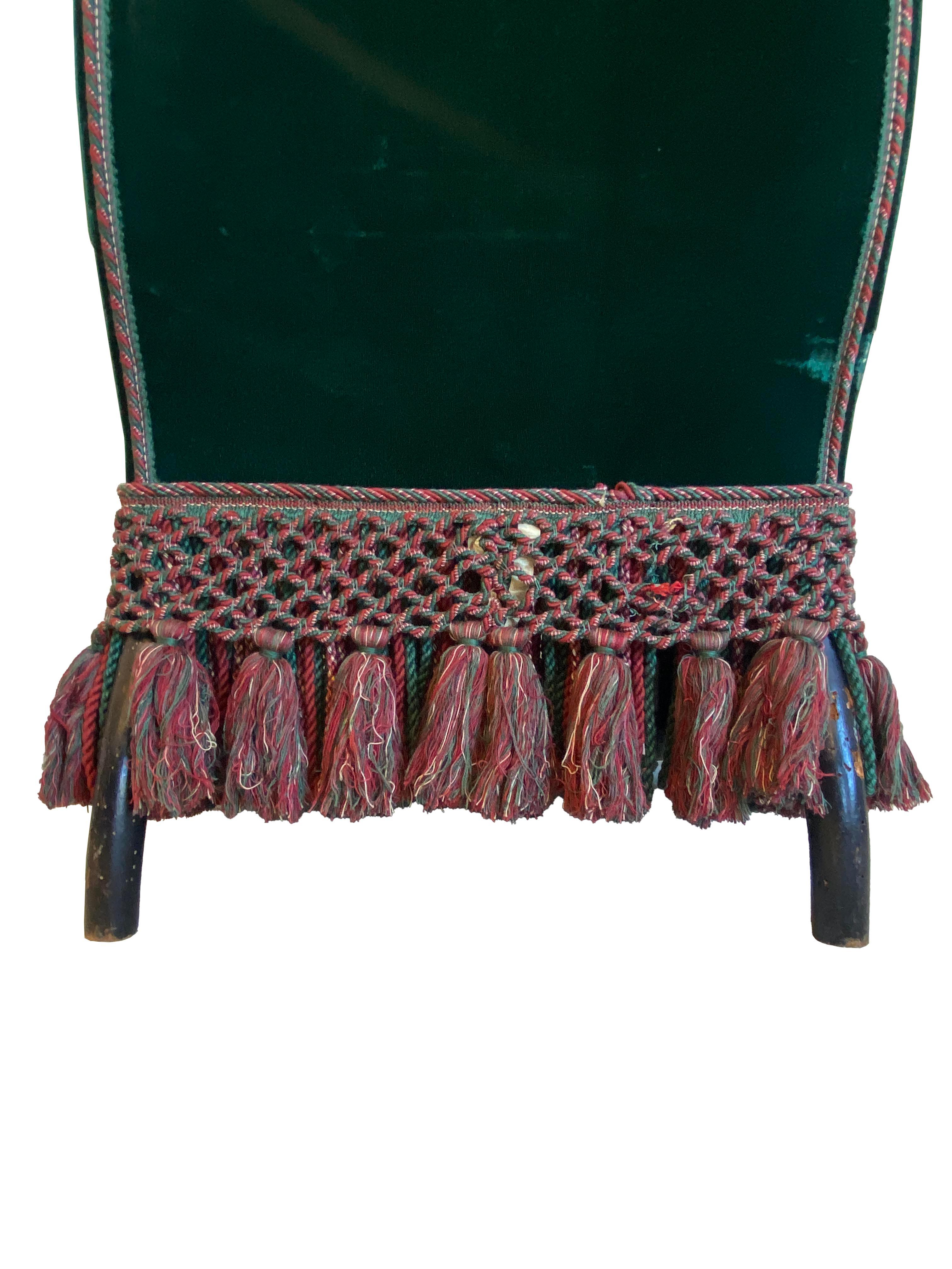 Chauffeuse en velours touffeté - Collection Ann & Gordon Getty en vente 6