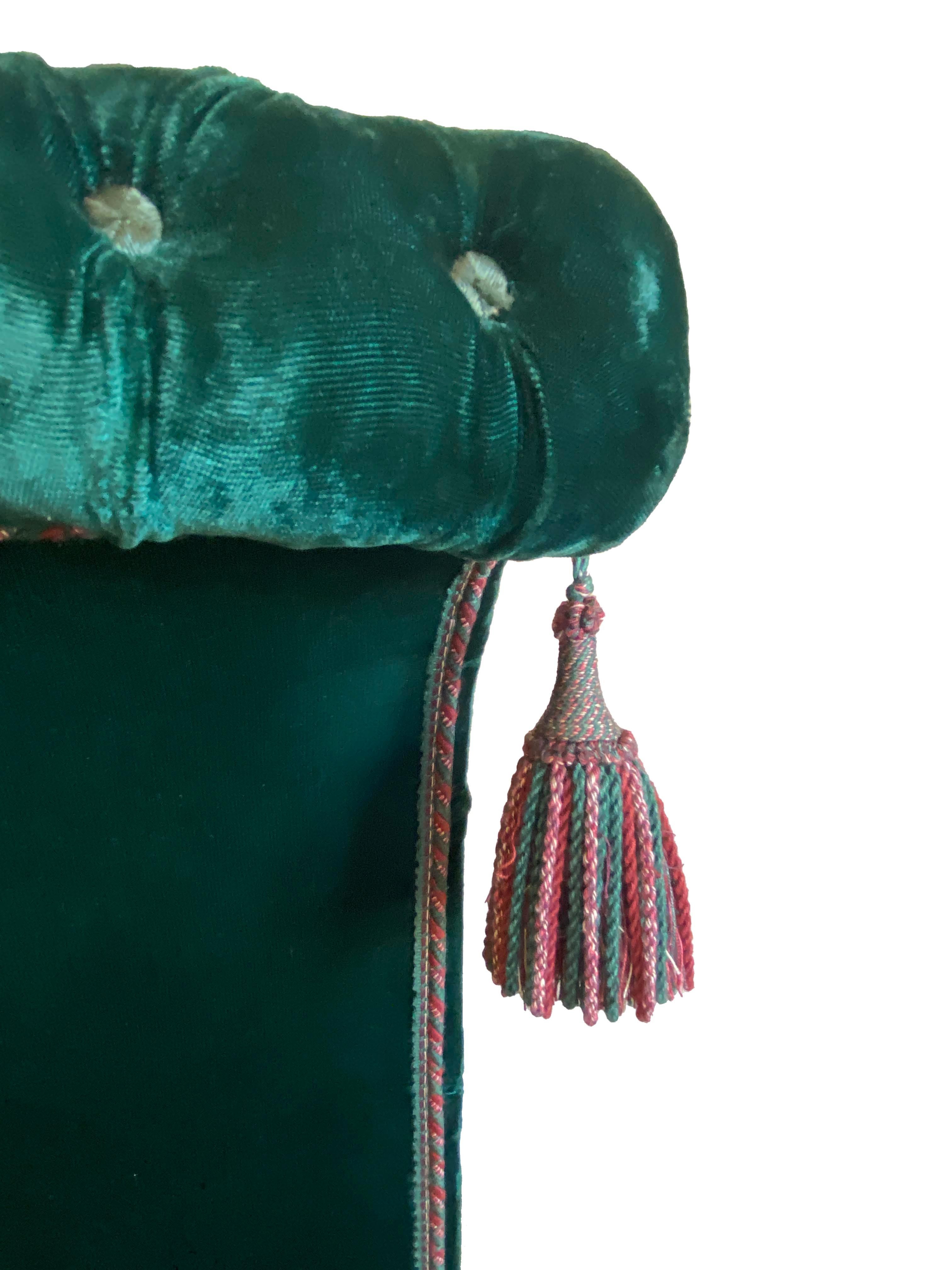 Chauffeuse en velours touffeté - Collection Ann & Gordon Getty en vente 8