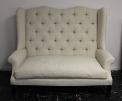 Tufted Wing Back Sofa