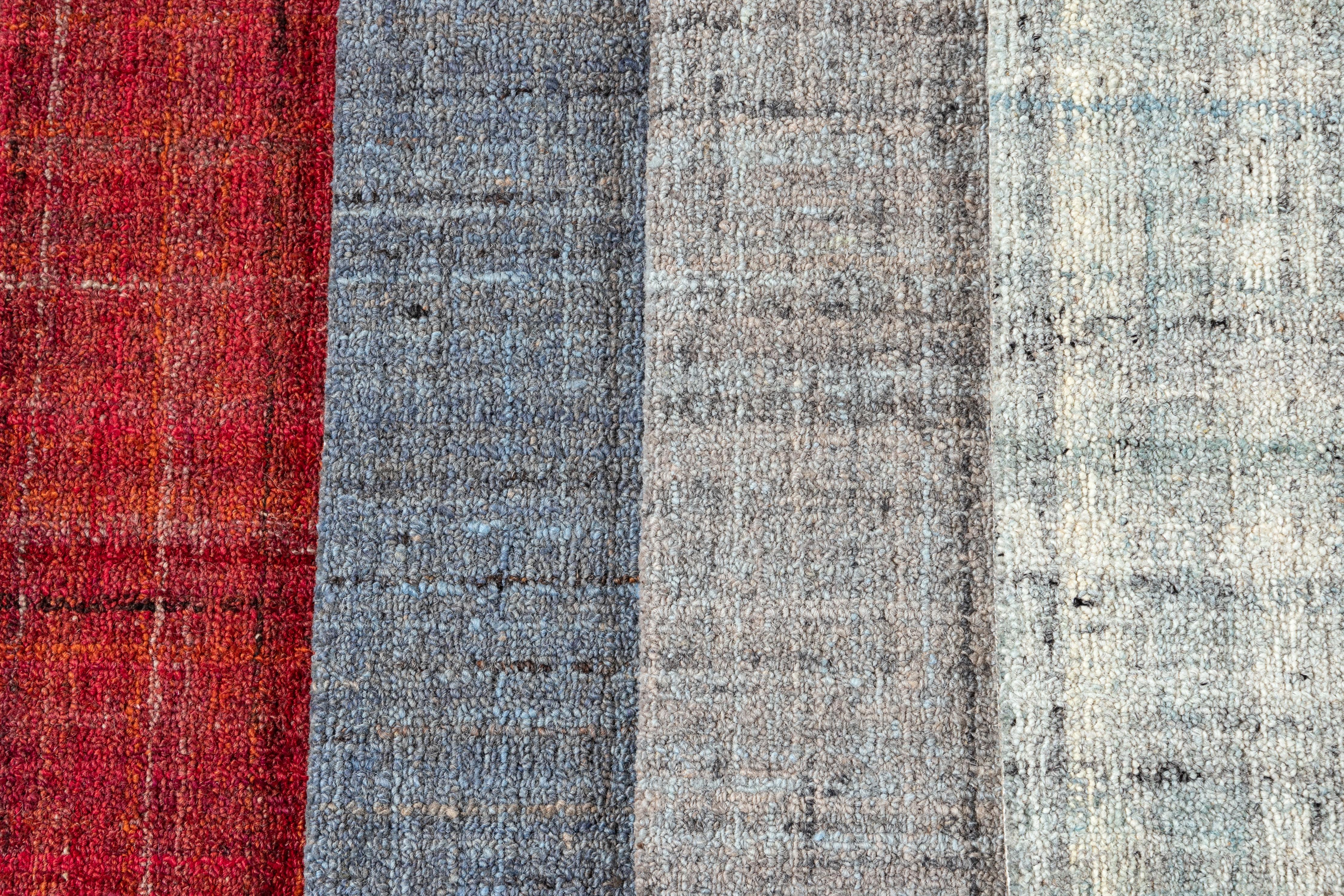 Tufted wool custom rug. Custom sizes and colors made-to-order.

Material: Tufted wool
Lead time: Approximate 12 weeks
Available colors: 20+ shades and styles
Made in India.

(Note: Pricing listed is for an 8' x 10' rug.)
 