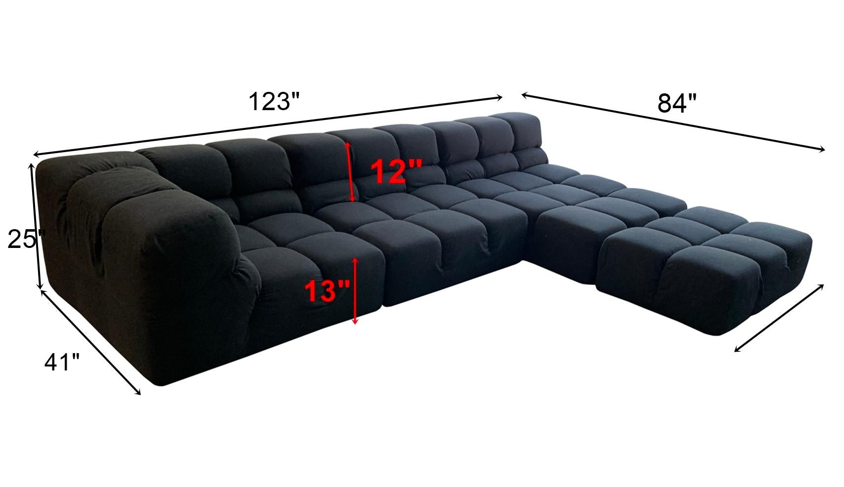 Italian Tufty-Time Sectional Sofa by Patricia Urquiola for B&B Italia