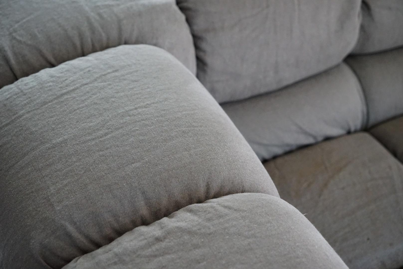 Tufty Time Sofa in Greige Linen by Patricia Urquiola for B&B Italia, Signed 2015 5
