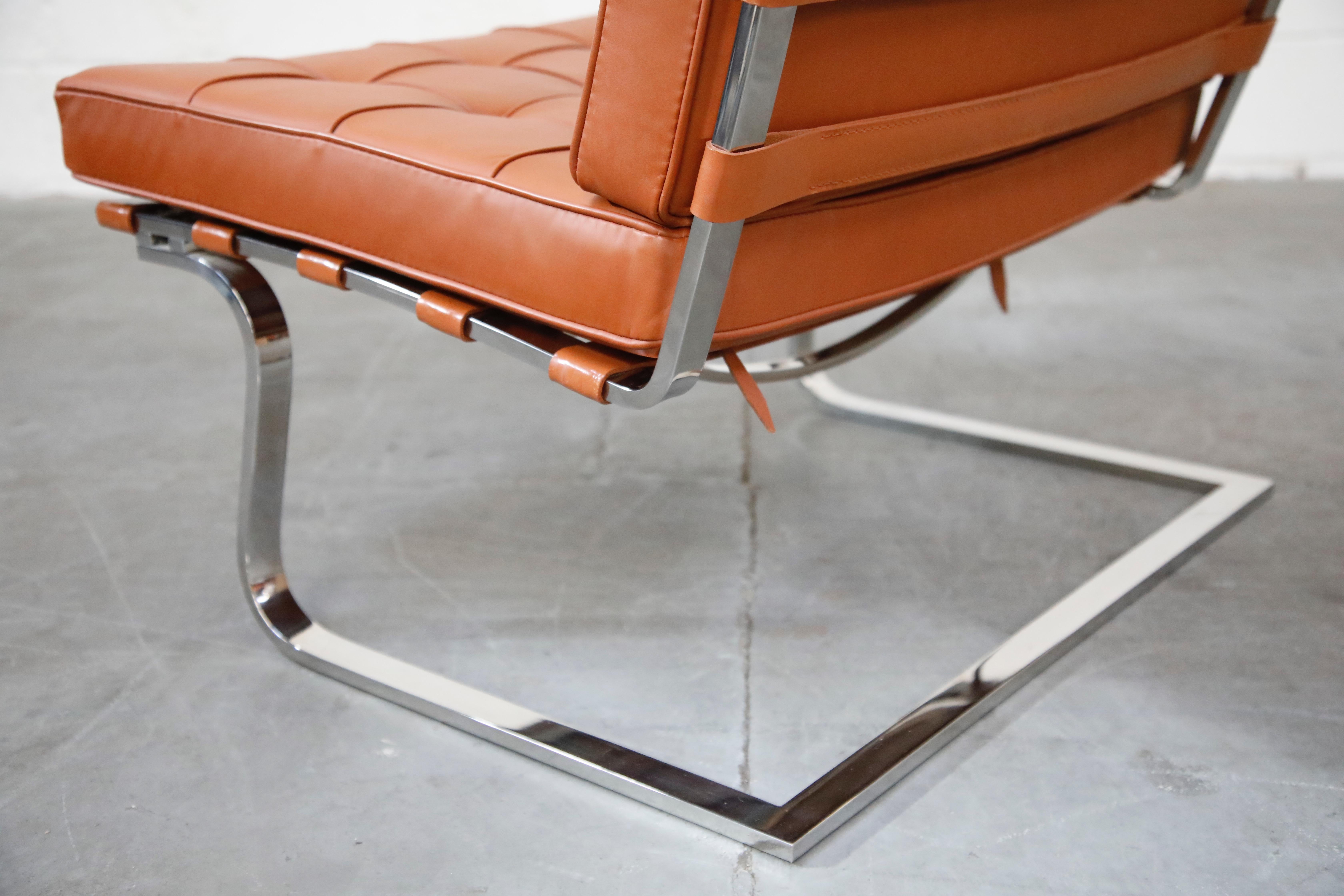 Tugendhat Lounge Chair by Mies van der Rohe for Knoll Associates, 1960s, Signed 7