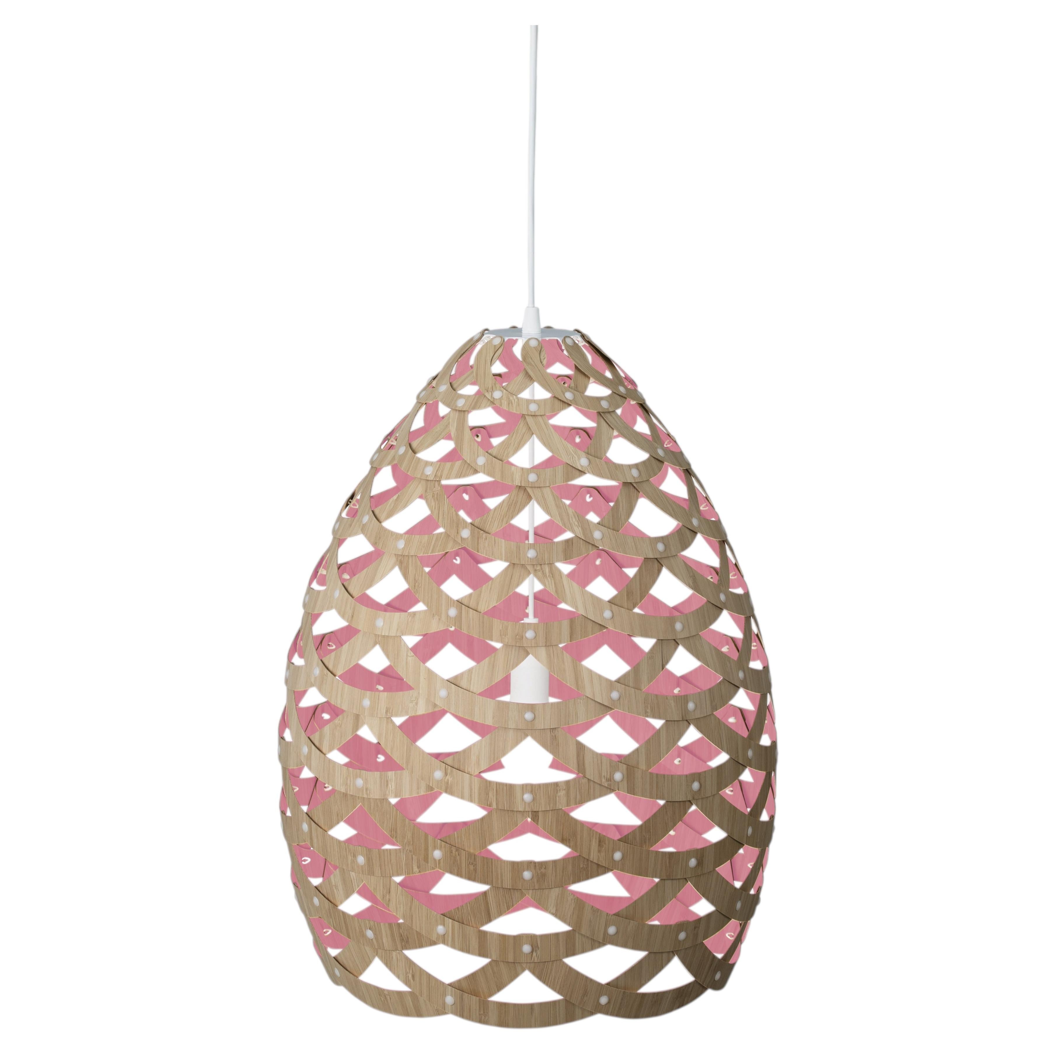 Tui Medium Pendant Lamp in Bamboo Plywood by David Trubridge