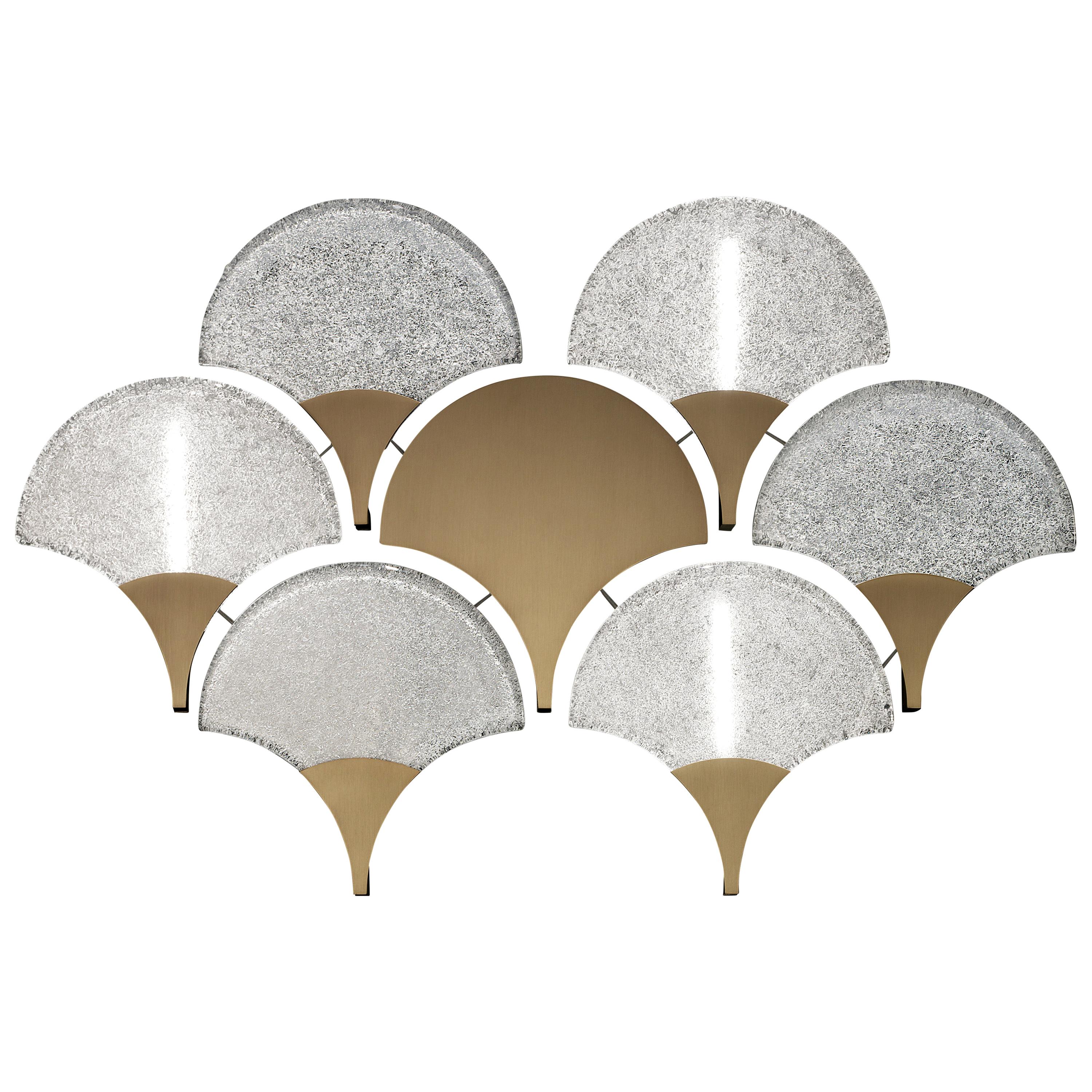 Tuileries 7374 Wall Sconce in Glass with Honey Bronze Finish, by Barovier&Toso
