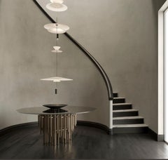 Tuileries Dining Table by Emmemobili: Modern Aluminum & Glass Design