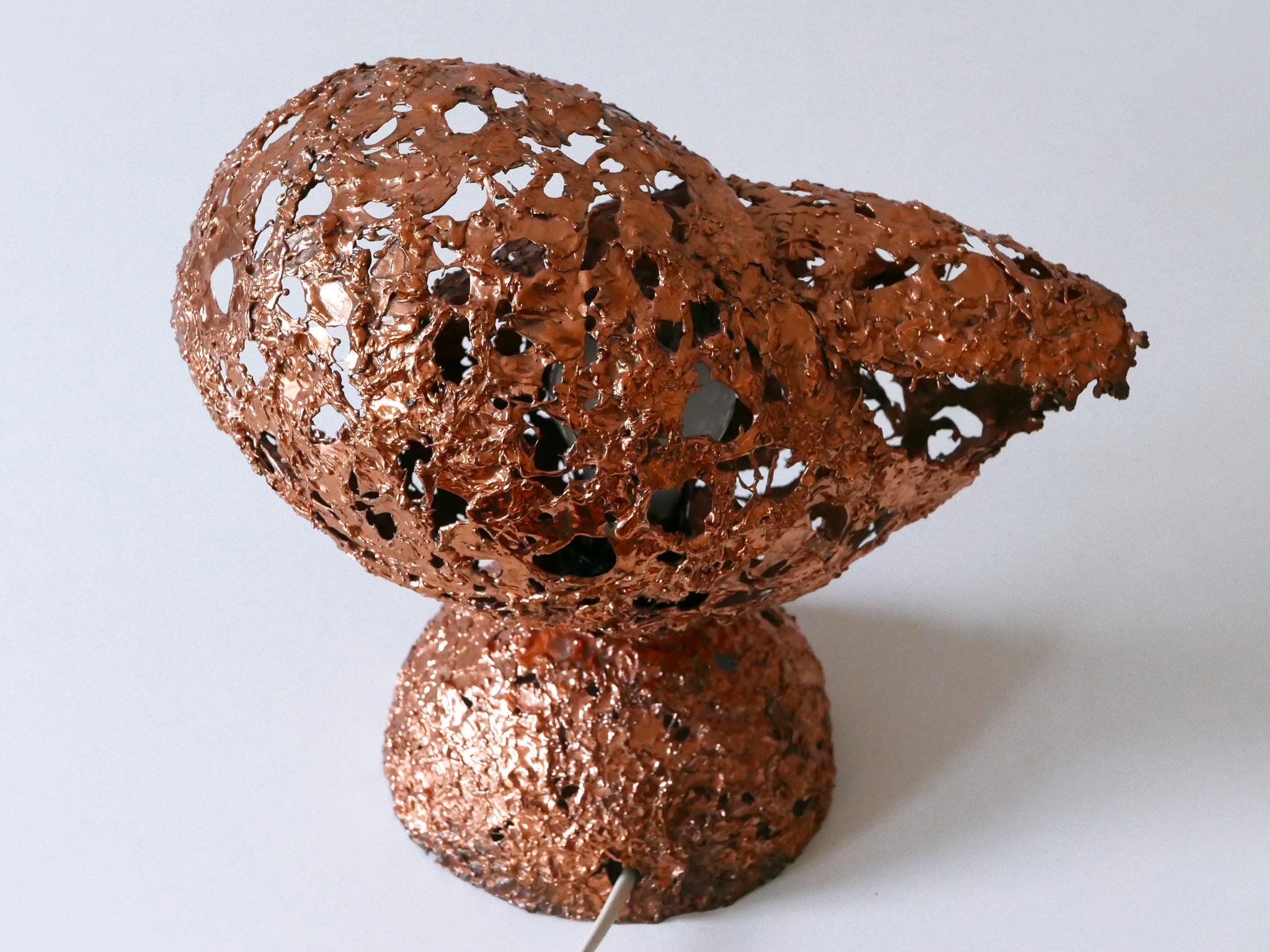 Tukiainen Aimo Ossi Kalevi Table Lamp Sea Shell for Oy Moonlight Finnland 1970s For Sale 7