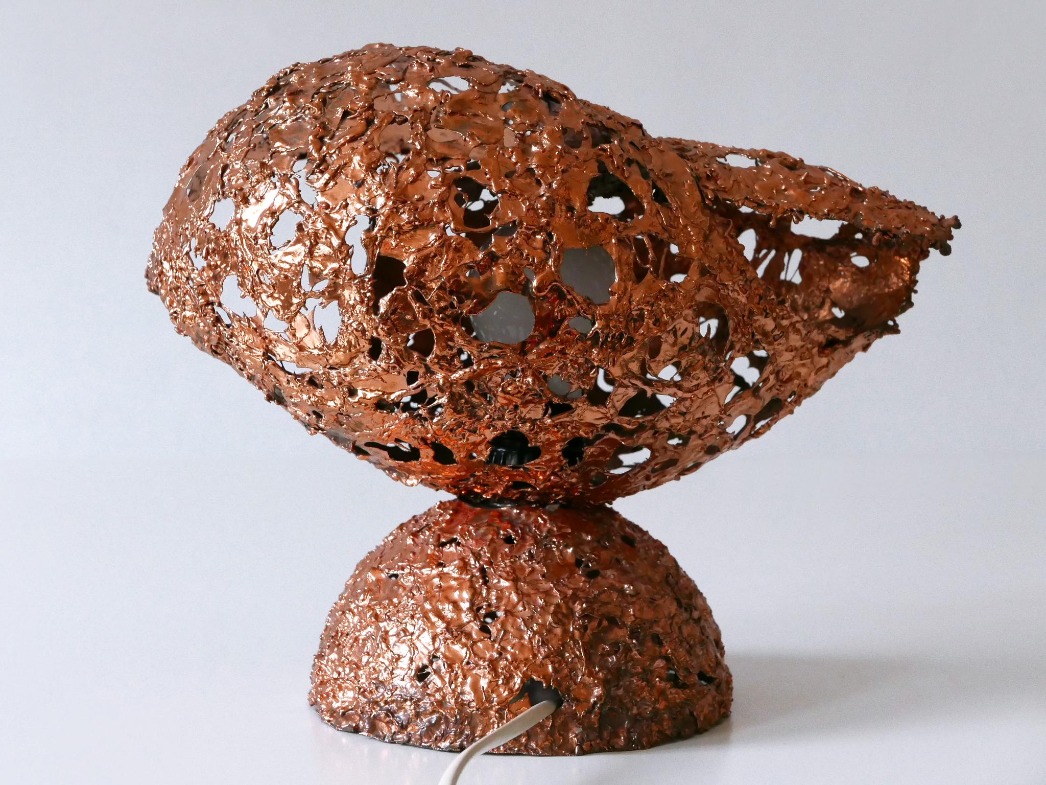 Tukiainen Aimo Ossi Kalevi Table Lamp Sea Shell for Oy Moonlight Finnland 1970s For Sale 8
