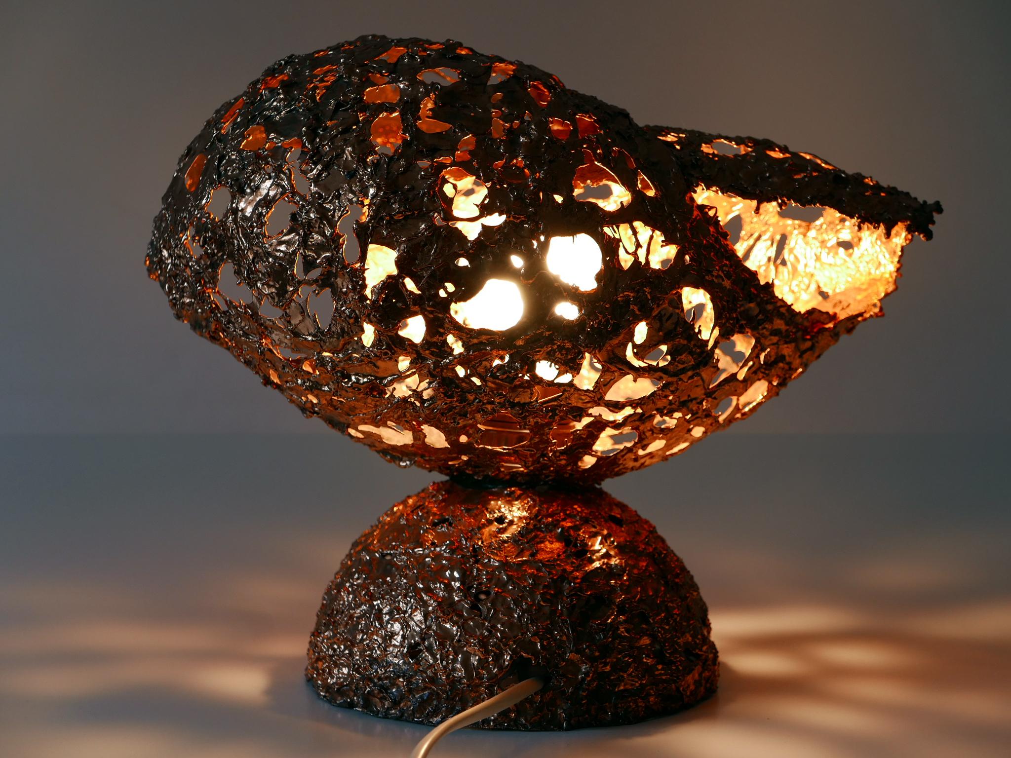 Tukiainen Aimo Ossi Kalevi Table Lamp Sea Shell for Oy Moonlight Finnland 1970s For Sale 9