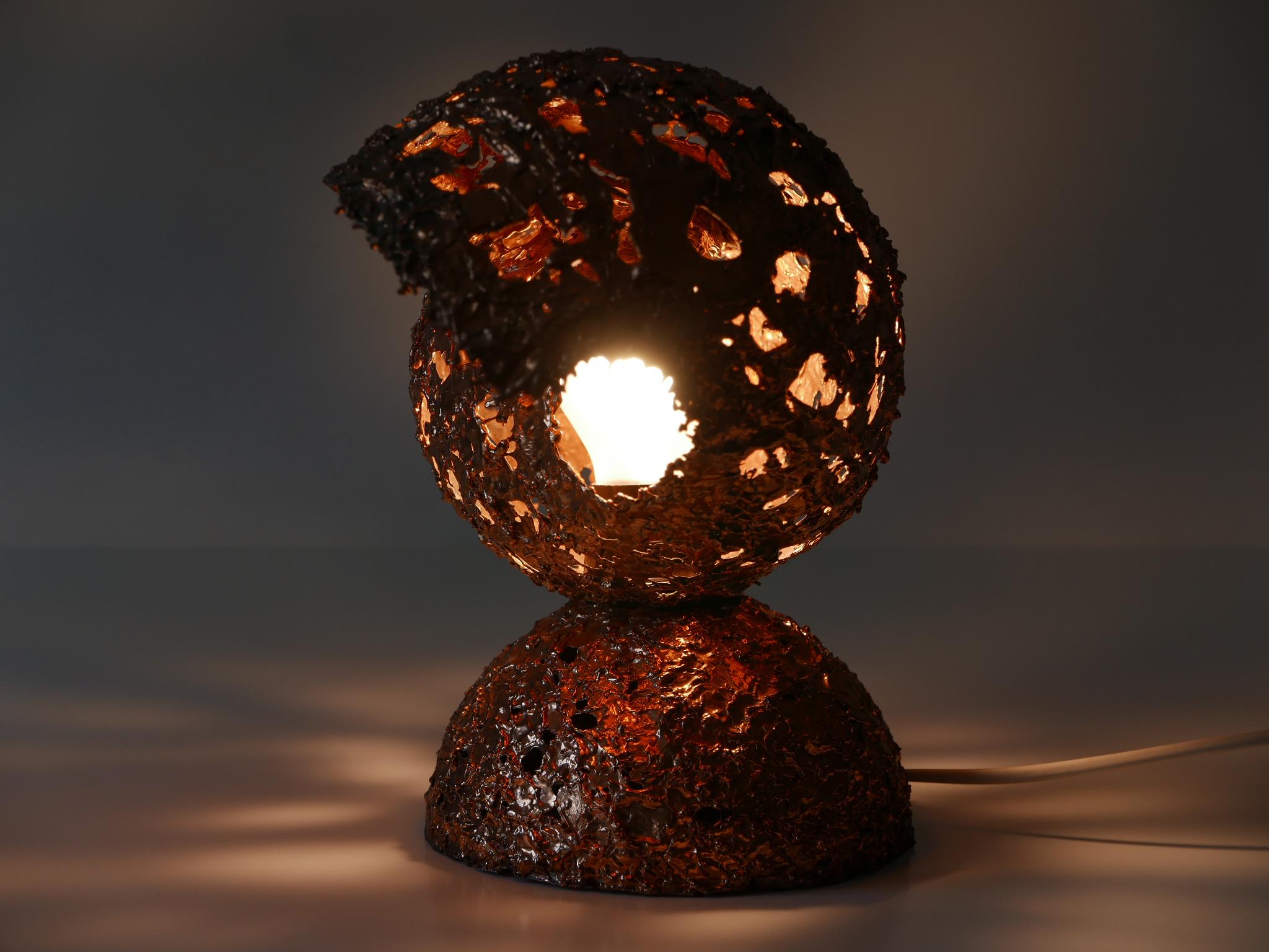 Tukiainen Aimo Ossi Kalevi Table Lamp Sea Shell for Oy Moonlight Finnland 1970s For Sale 1