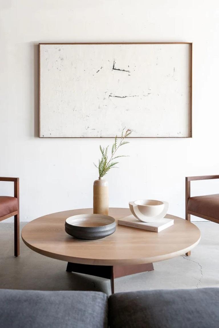 Hand-Crafted Tula Coffee Table (Oak) For Sale