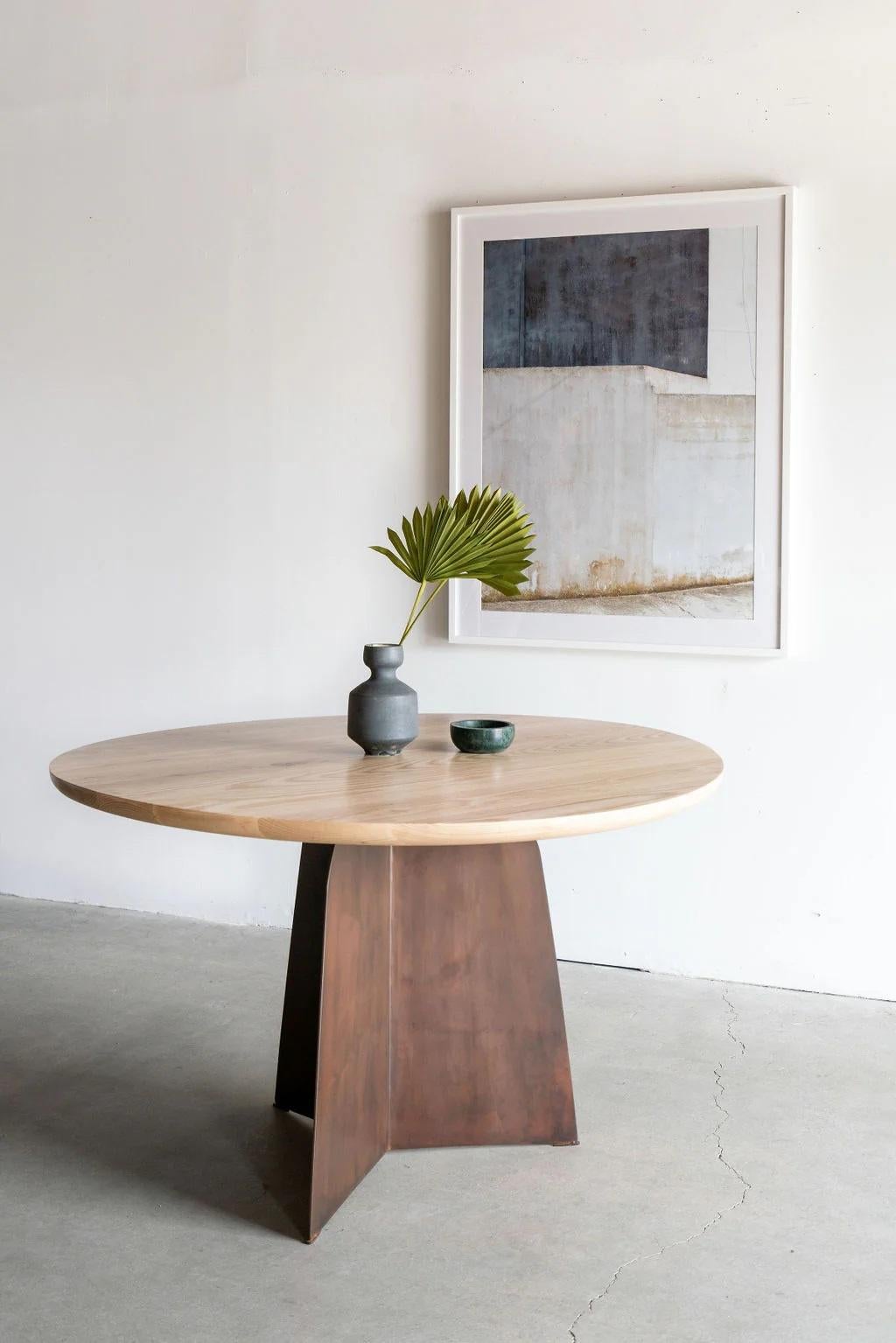 Patinated Tula Dining Table (Ash) For Sale