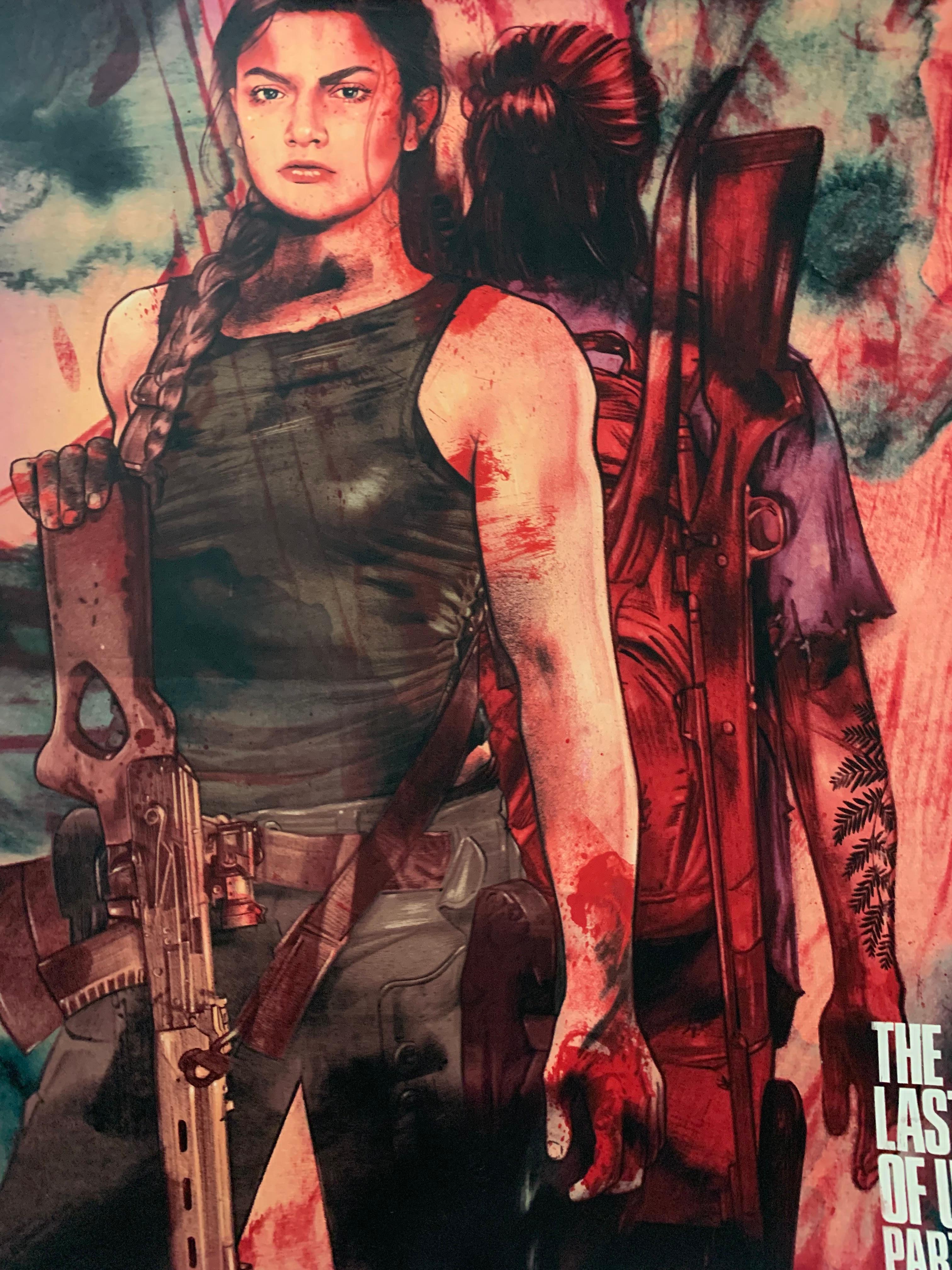 Tula Lotay Last of Us Part 2 Mondo Prints Set of 2 Ellie and Abby For Sale 3