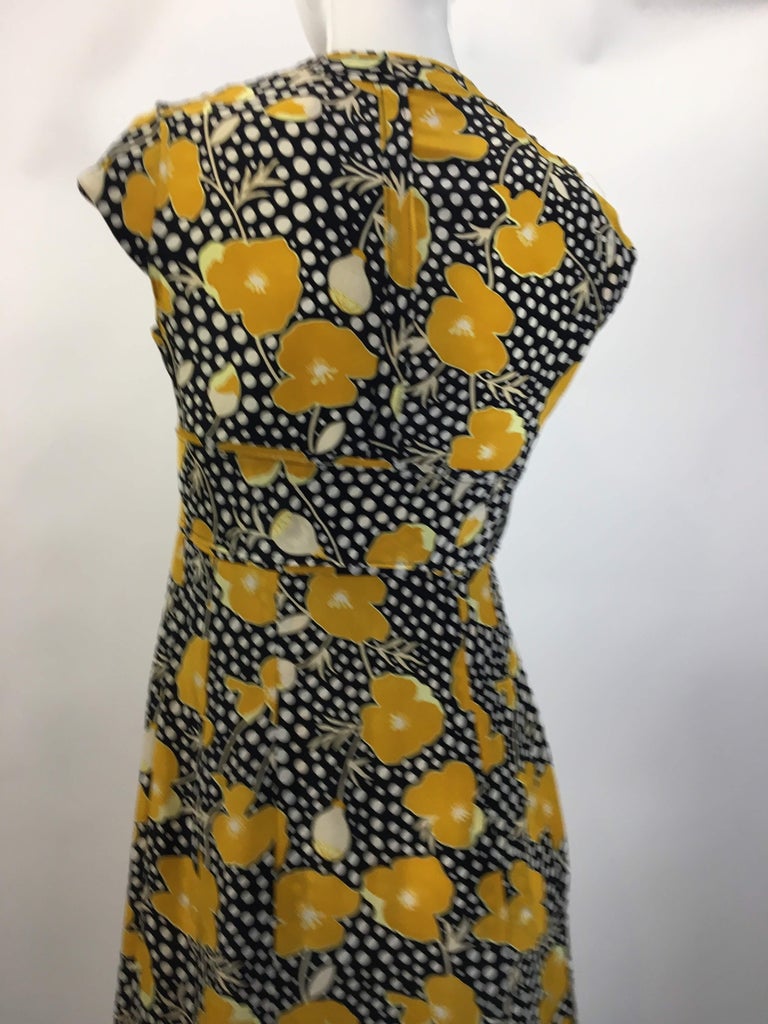 Tuleh Cap Sleeve Empire Waist Dress at 1stDibs black and white empire waist dress