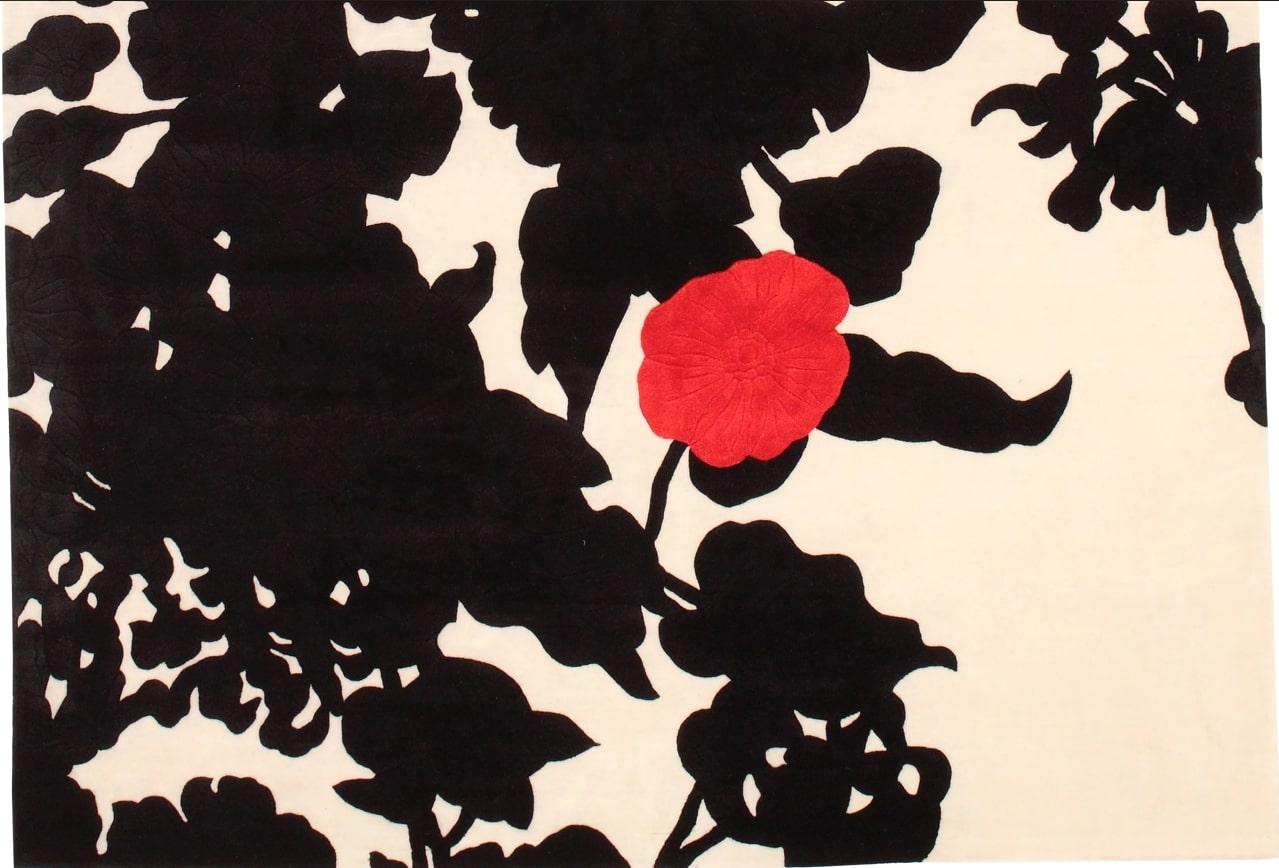 Tuleh - 'Fiore Rosso' Teppich 6' x 9'
MATERIAL: 70% Wolle und 30% Seide

Tulehâ€™s Kraft und Klarheit des Designs wird in allen handgeknüpften Via Como, ob aus Wolle oder Seide oder einer Kombination aus beidem, mit Leichtigkeit interpretiert.Â