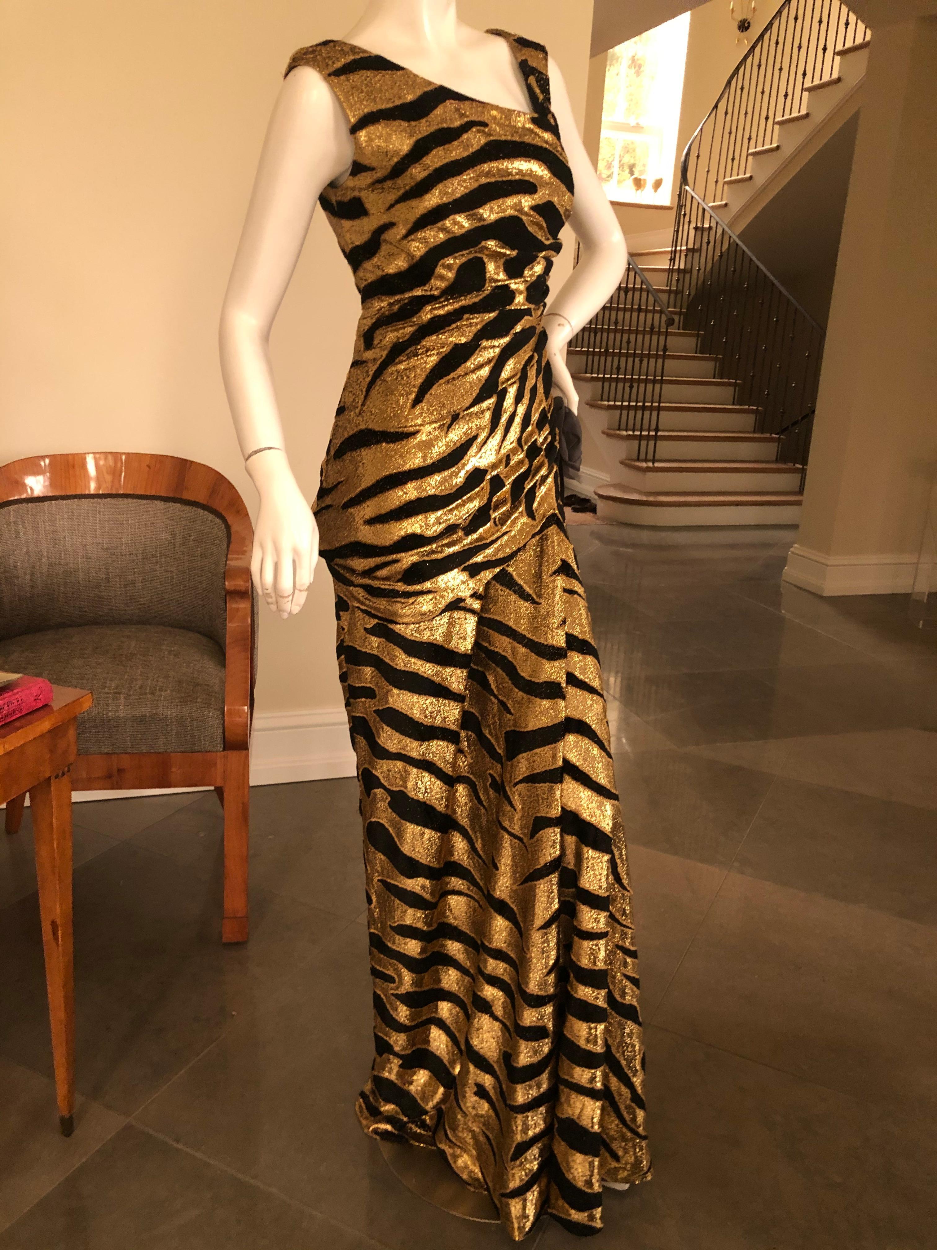tiger striped dress