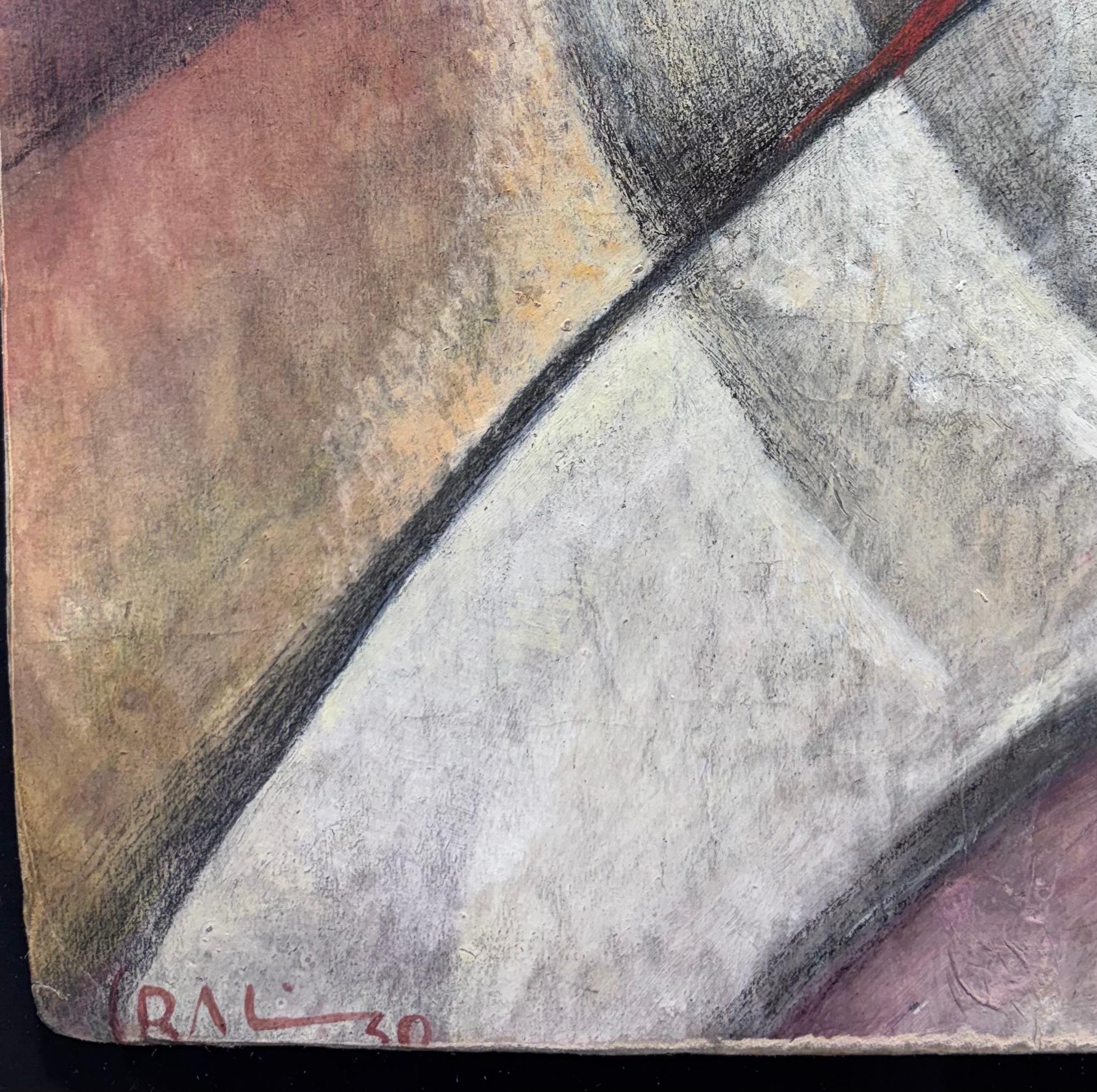 Studio per l'opera - Le forze della curva- auto in corsa cm. 71 x 36 1930 im Angebot 4