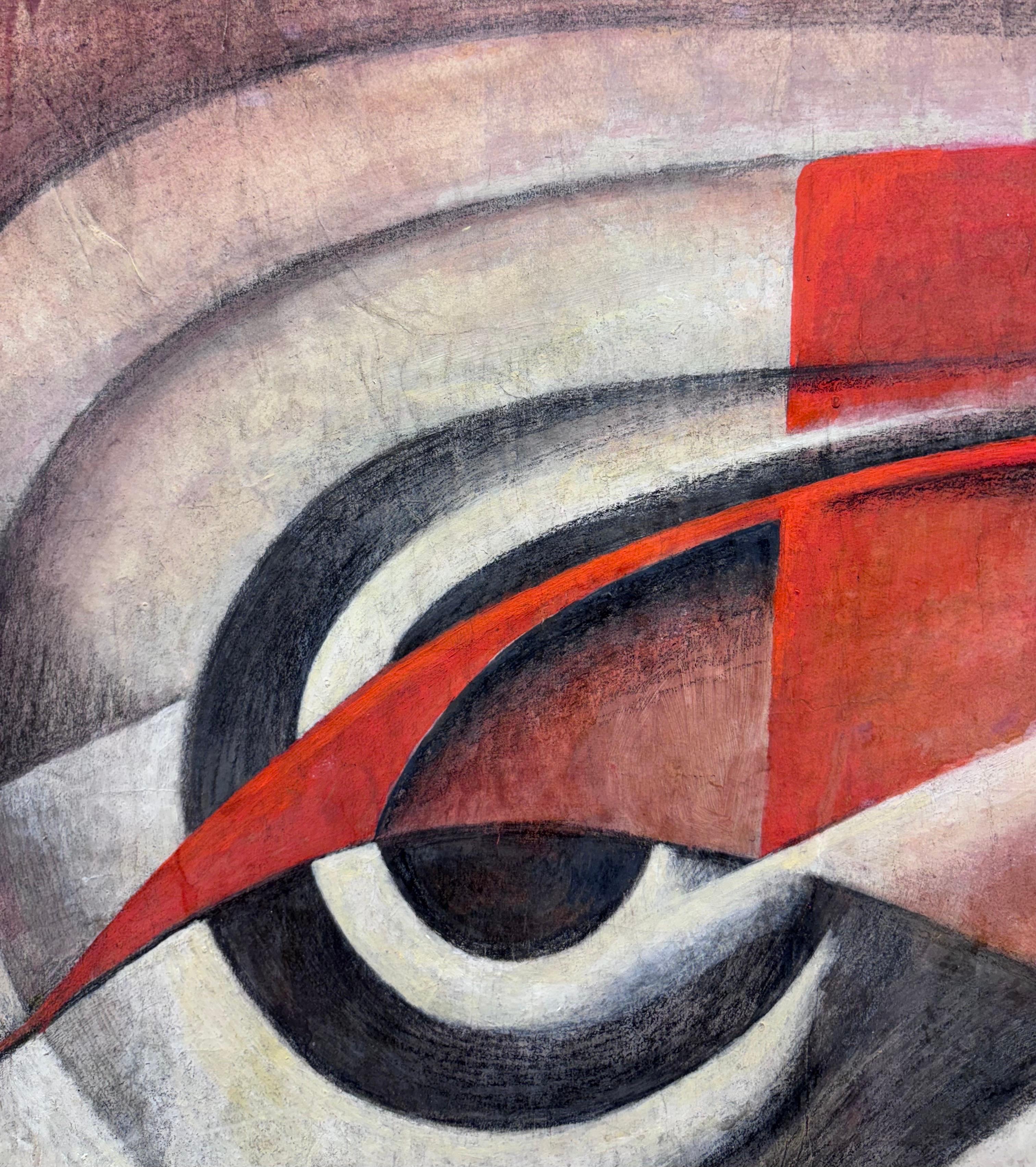 Studio per l'opera - Le forze della curva- auto in corsa cm. 71 x 36 1930 im Angebot 3