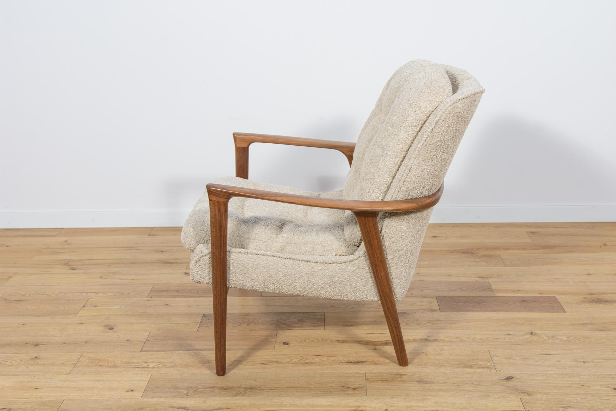Swedish Tulip Armchair by Inge Andersson for Bröderna Andersson, 1960 For Sale