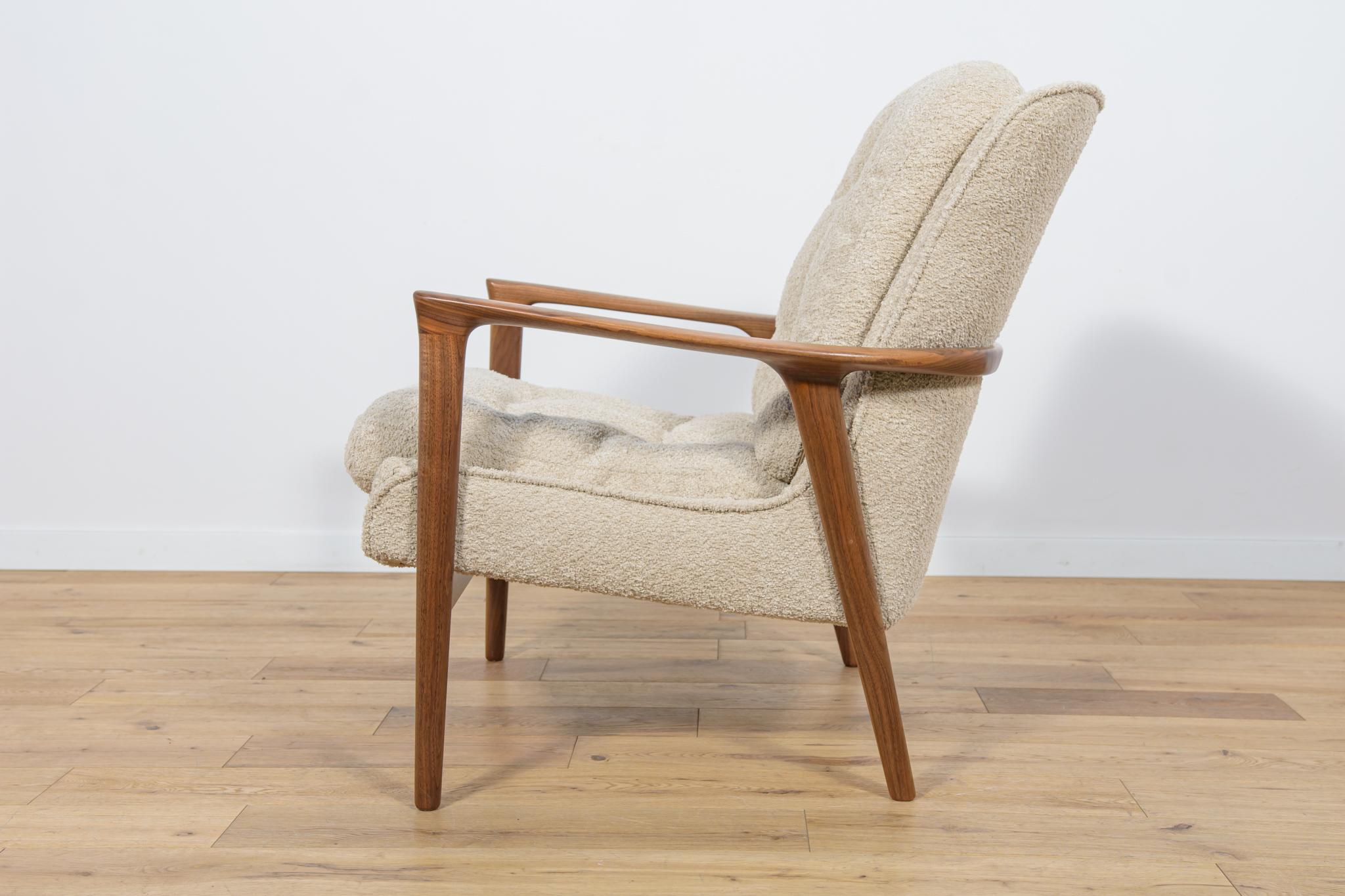 Woodwork Tulip Armchair by Inge Andersson for Bröderna Andersson, 1960 For Sale