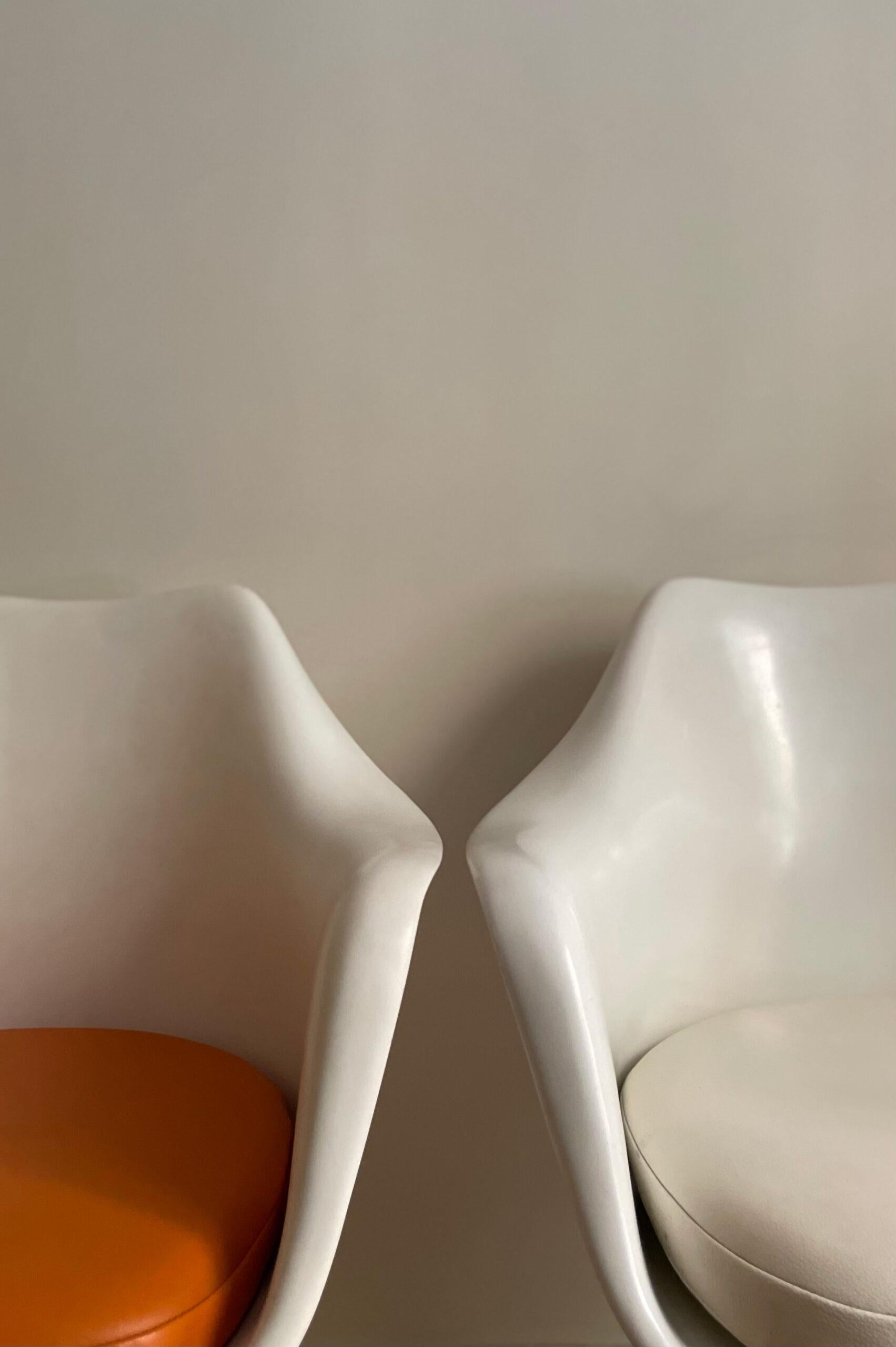 Space Age Tulip armchairs by Eero Saarinen