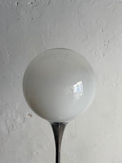 Tulip based floor lamp with Glass shade by Geoffredo Reggiani, Italy, 1970s