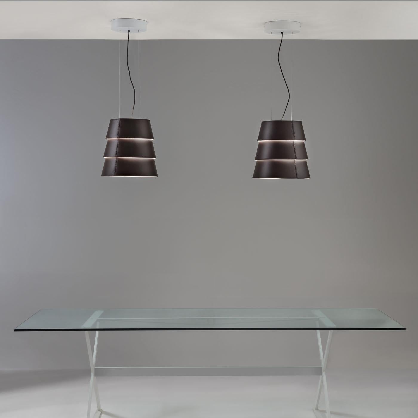 Tulip Brown Fly Pendant Lamp In New Condition For Sale In Milan, IT