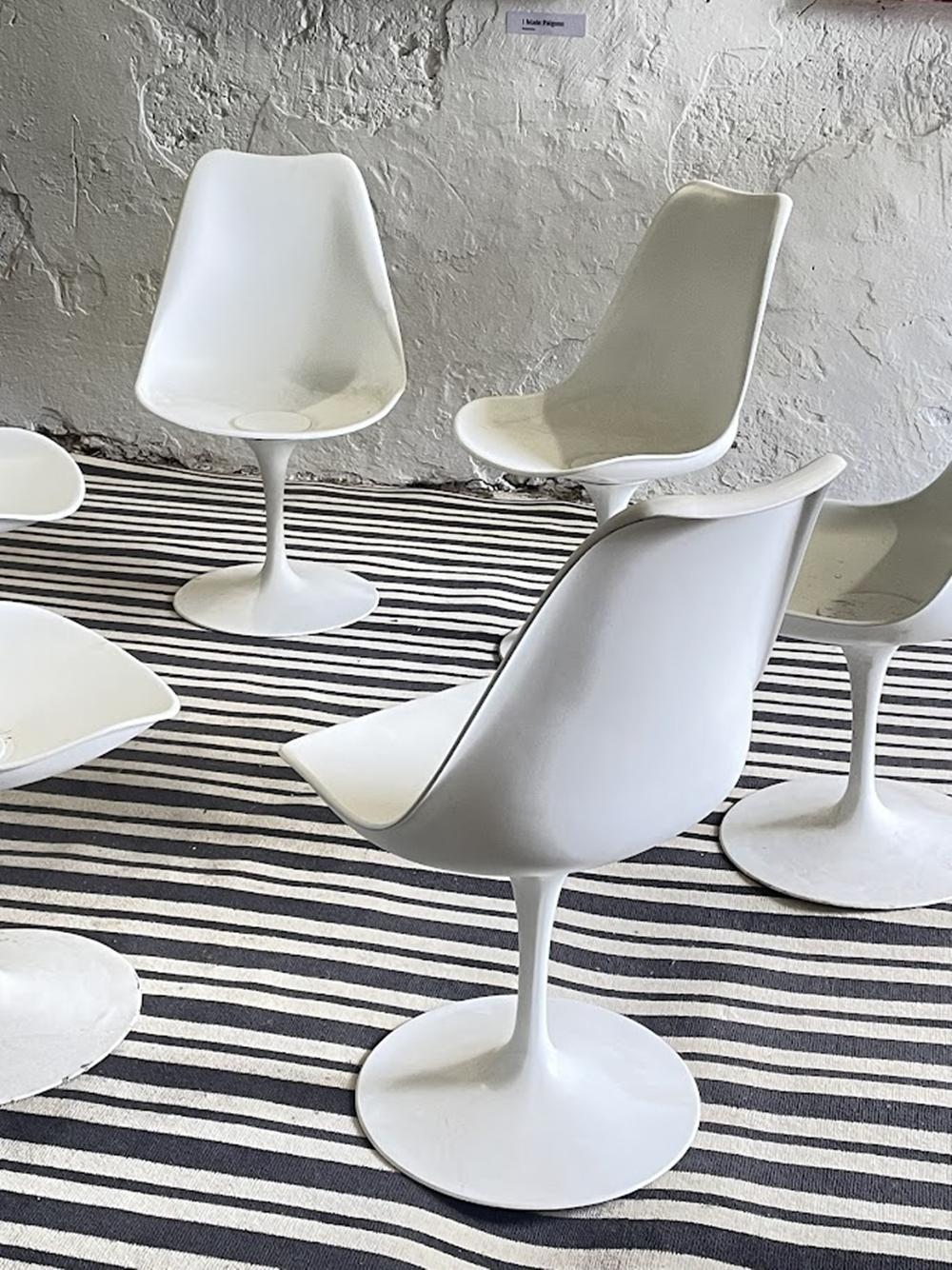 Silla Tulip de Eero Saarinen para Knoll International - Años 60 Aluminio en venta