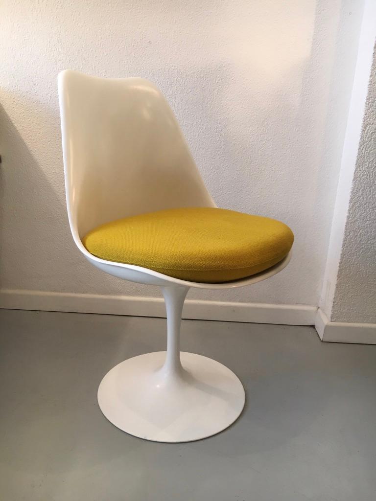 yellow tulip chair