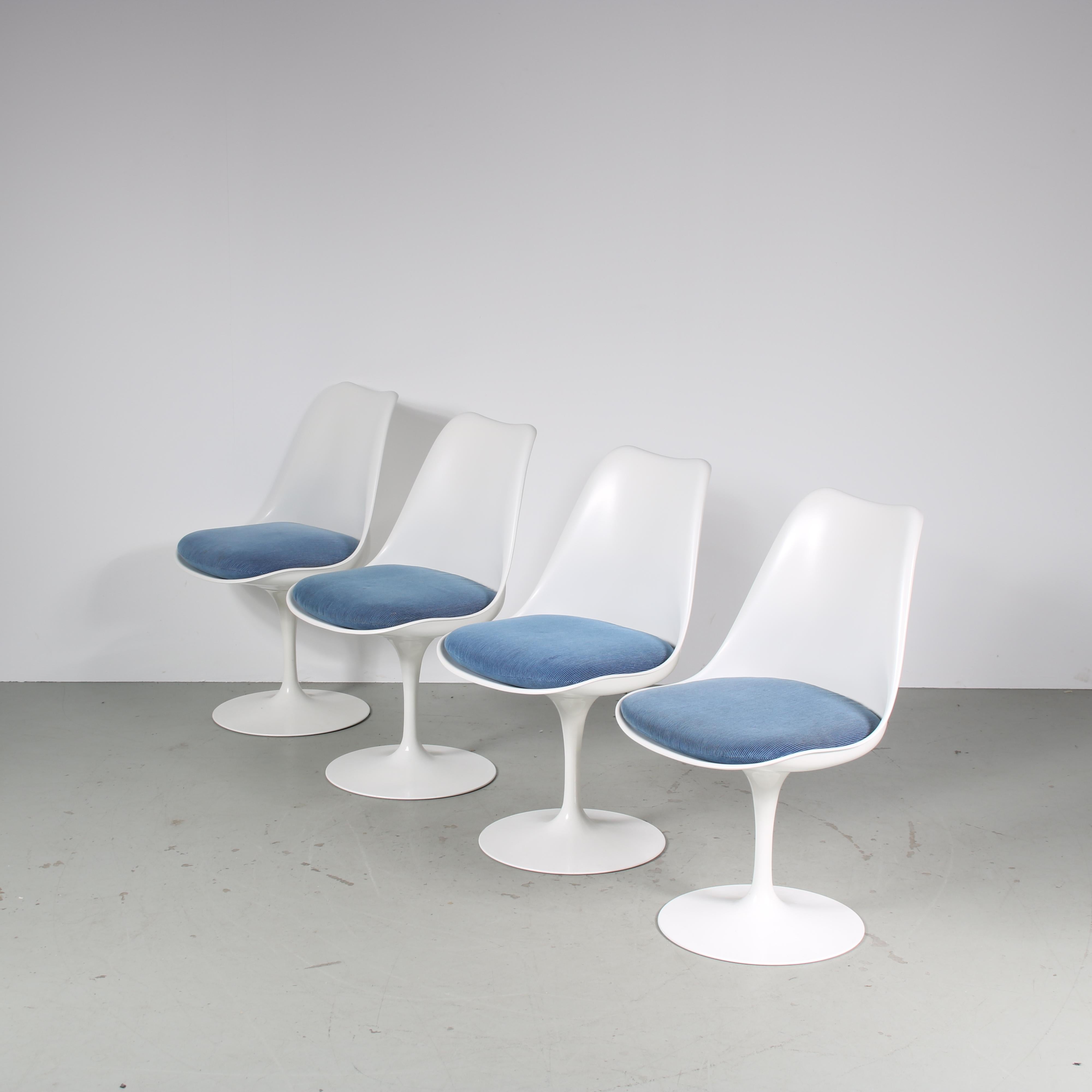 “Tulip” Chairs by Eero Saarinen for Knoll International, USA 1960 In Good Condition In Amsterdam, NL