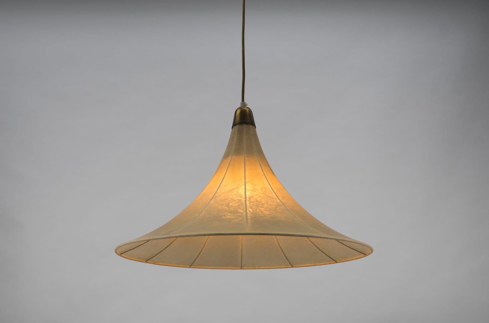 Tulip Cocoon Hanging Lamp by Münchener Werkstätten, 1950s, Germany In Good Condition For Sale In Nürnberg, Bayern