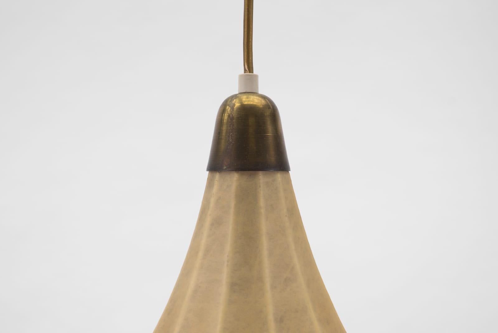 Tulip Cocoon Hanging Lamp by Münchener Werkstätten, 1950s, Germany For Sale 1