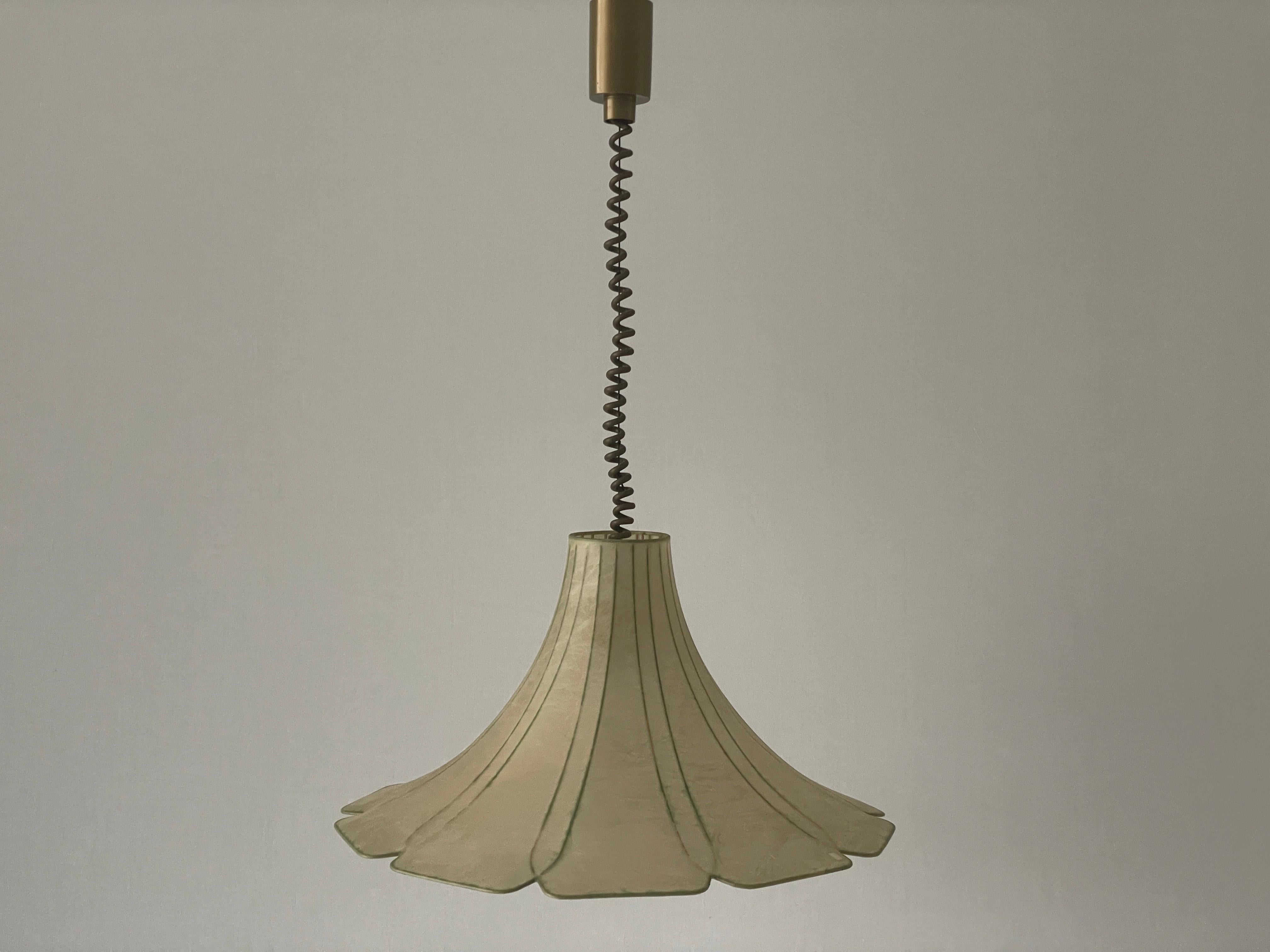 Allemand Lampe pendante Cocoon réglable en forme de tulipe par Goldkant, années 1960, Allemagne en vente