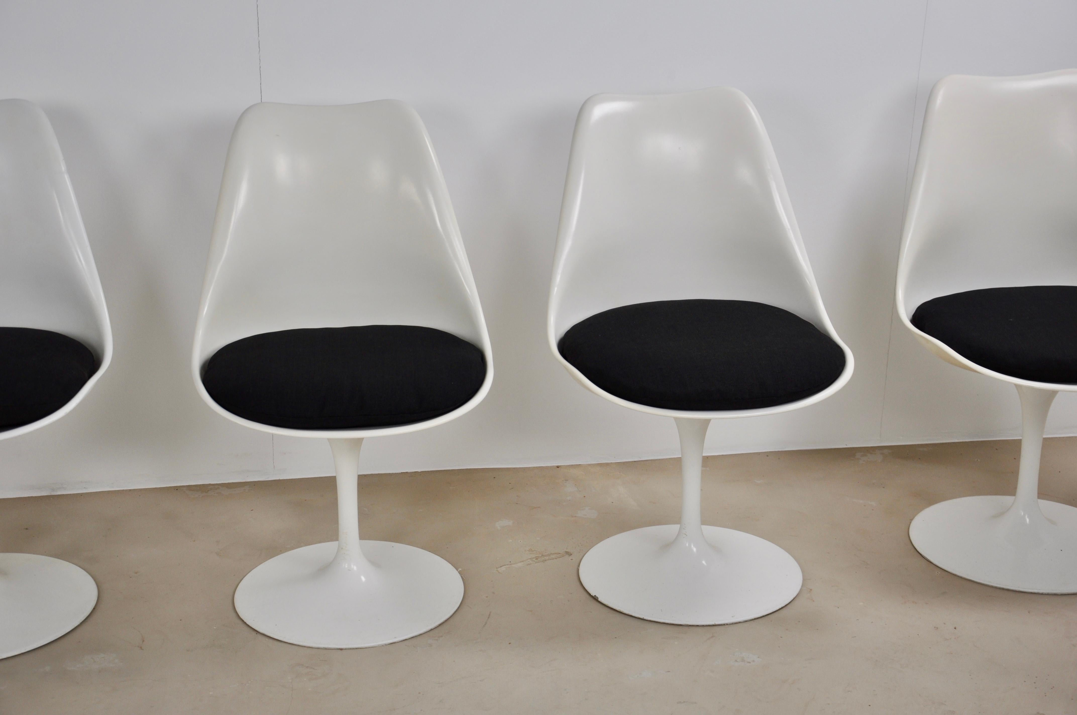 Mid-Century Modern Tulip Dining Chairs by Eero Saarinen, 1970s