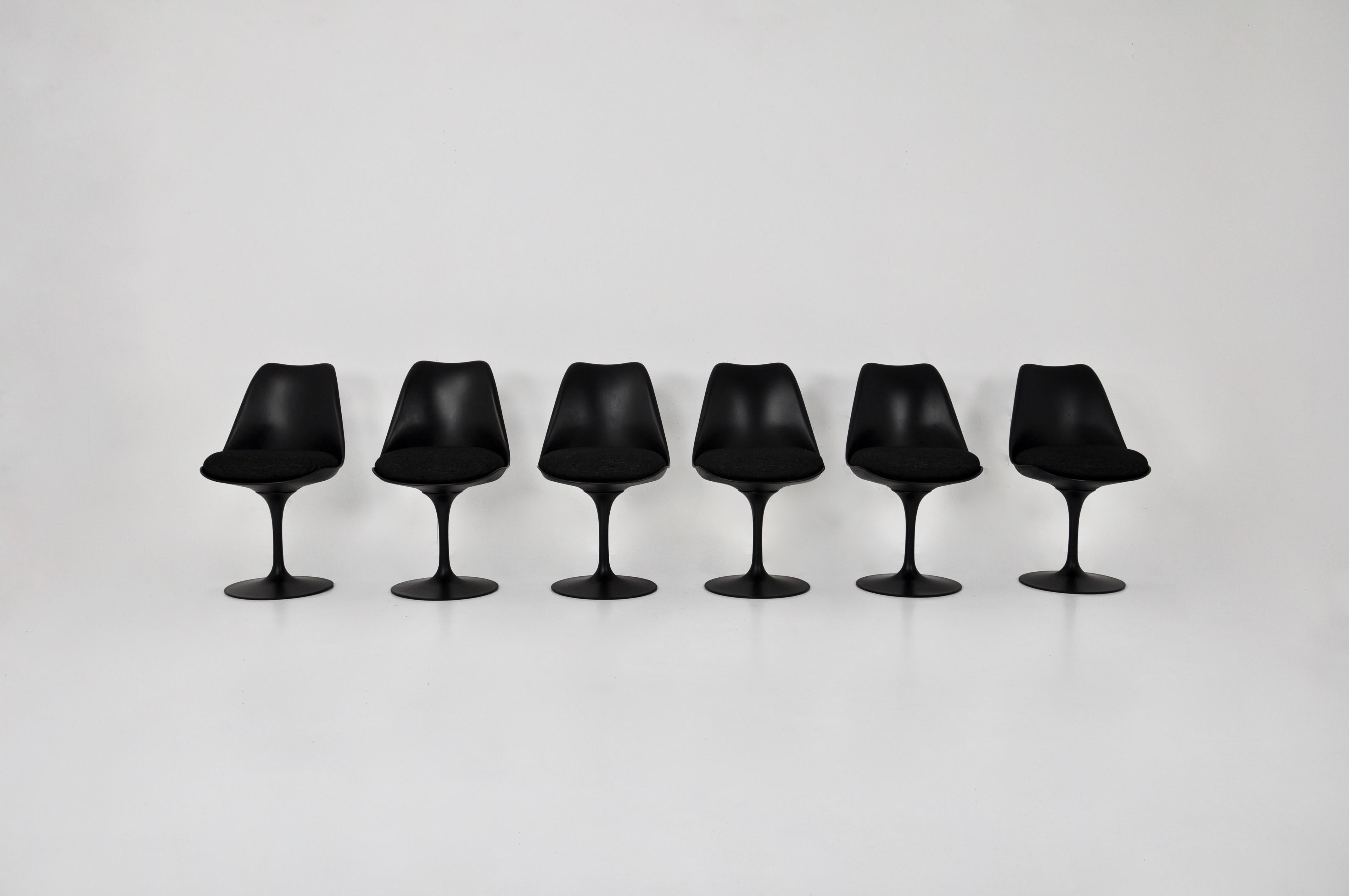 Aluminum Tulip Dining Chairs by Eero Saarinen for Knoll International, 1970s