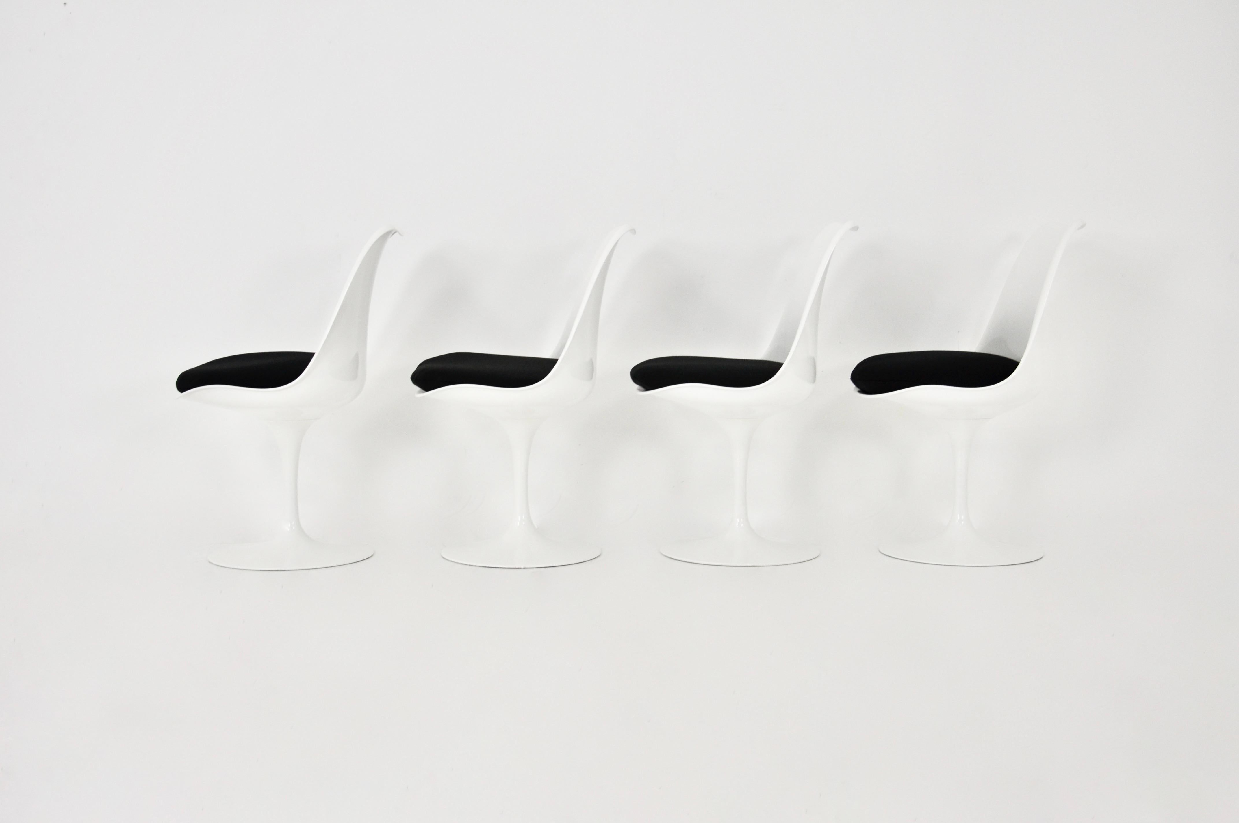 Aluminum Tulip Dining Chairs by Eero Saarinen for Knoll International, 1970s