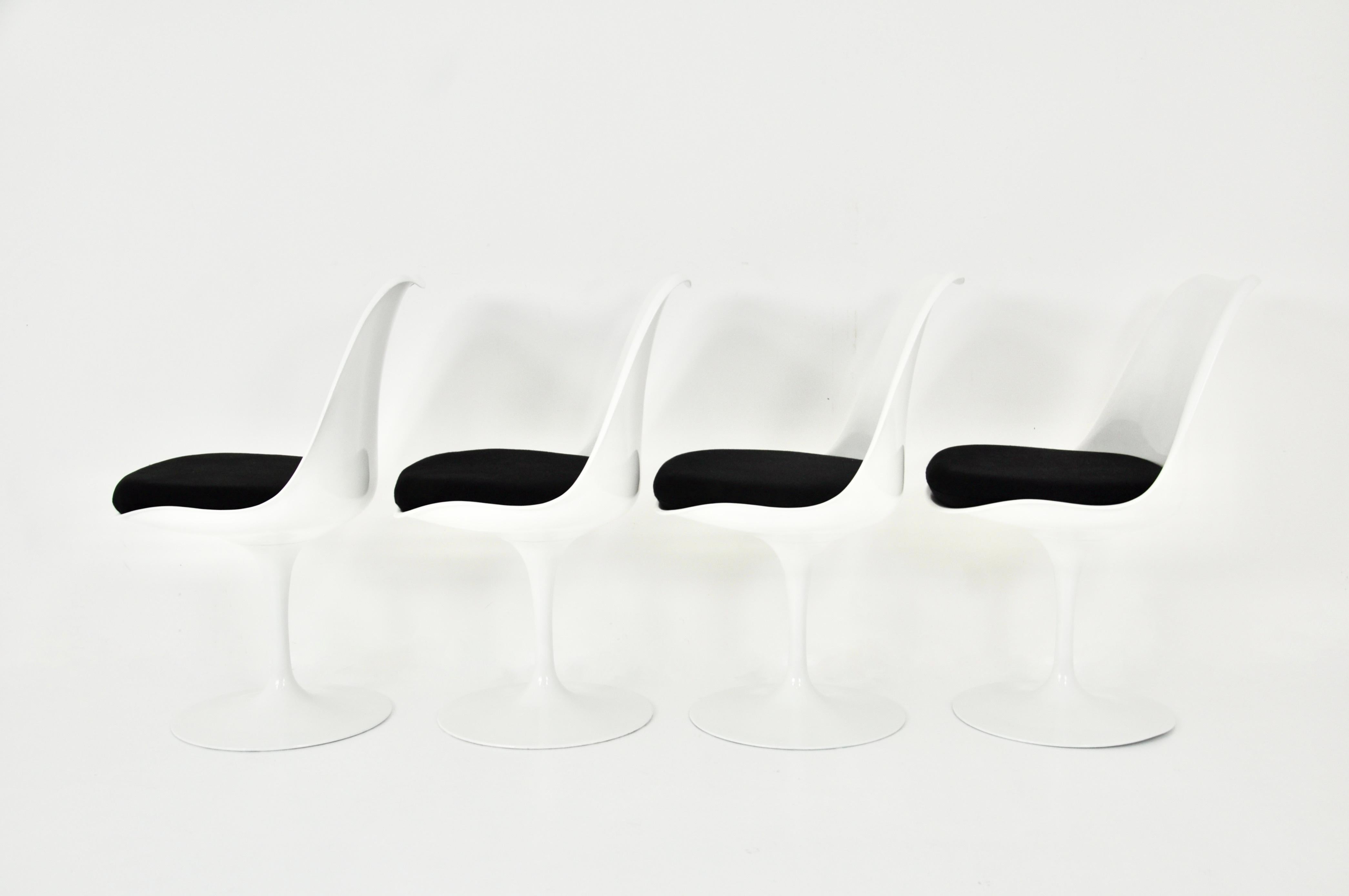 Tulpen-Esszimmerstühle von Eero Saarinen für Knoll International, 1970er Jahre, 4er-Set im Zustand „Gut“ im Angebot in Lasne, BE